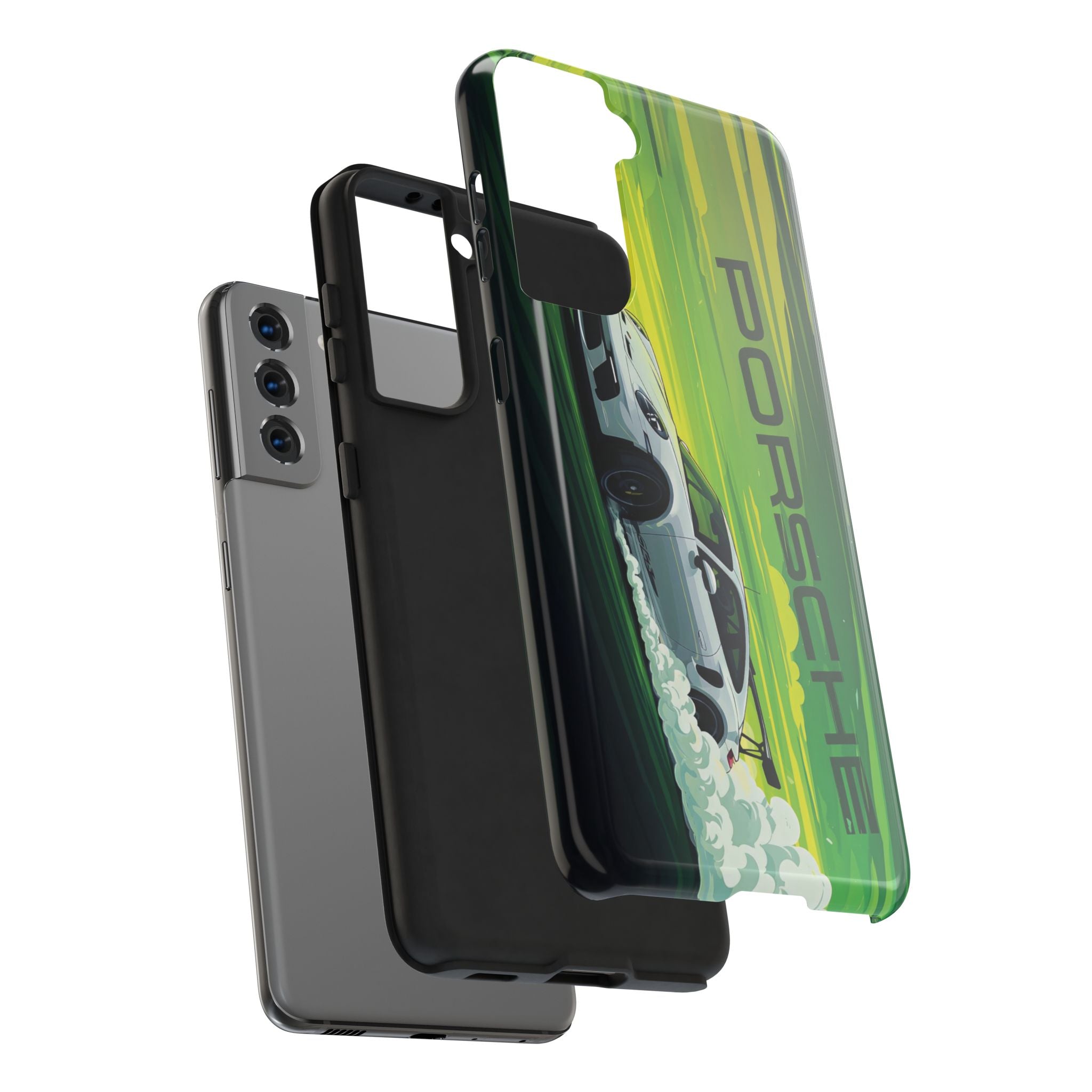 Porsche Tough Phone Cases, Luxury Car Accessories, Durable Phone Cover, Auto Enthusiast Gift, Sports Car Merchandise