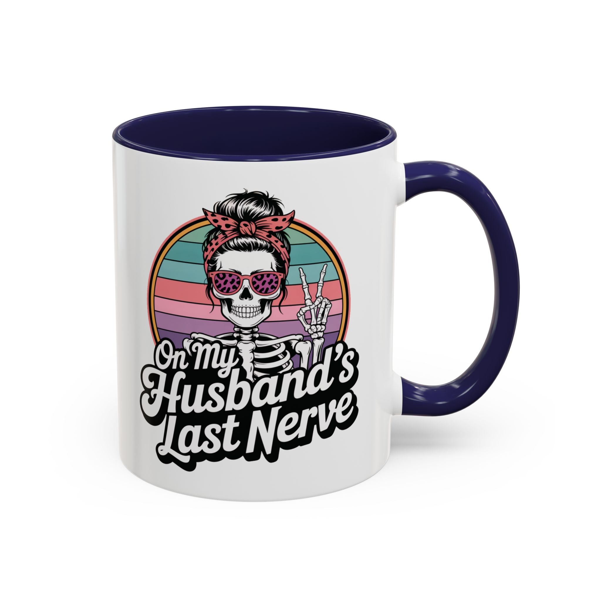 Humorous Accent Coffee Mug - Perfect Gift for Spouses, Funny Kitchenware, Unique Mug, Coffee Lover's Gift, Quirky Decor