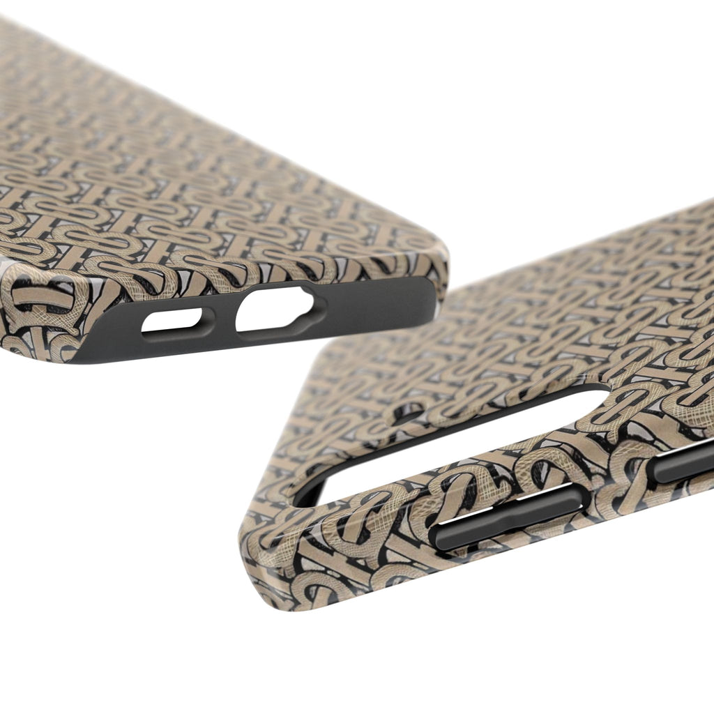 Elegant Interwoven Pattern Tough Phone Cases, Stylish Phone Covers, Durable Cases for Everyday Adventures, Gift for Phone Lovers