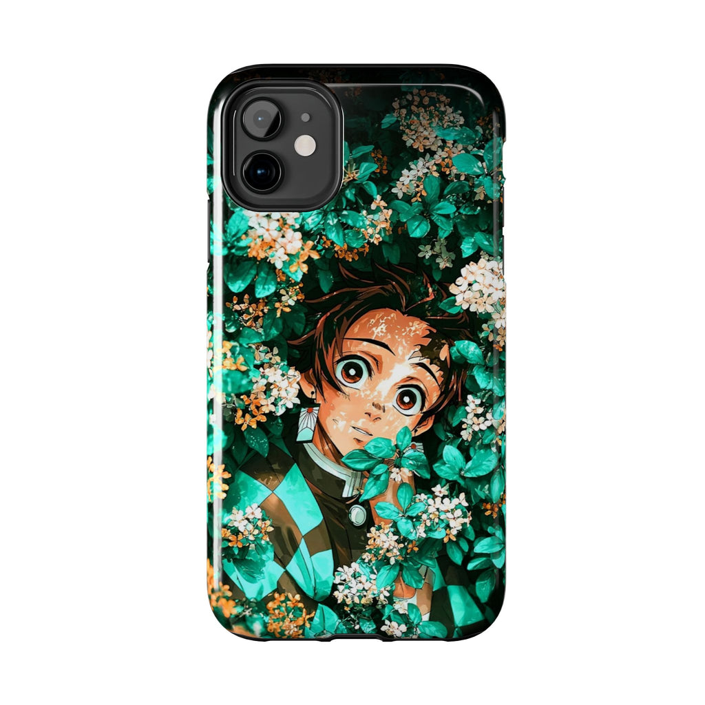 Floral Fantasy Tough Phone Cases | Trendy Phone Cover | Unique Gift for Nature Lovers | Durable Protection | Anime-Inspired Design