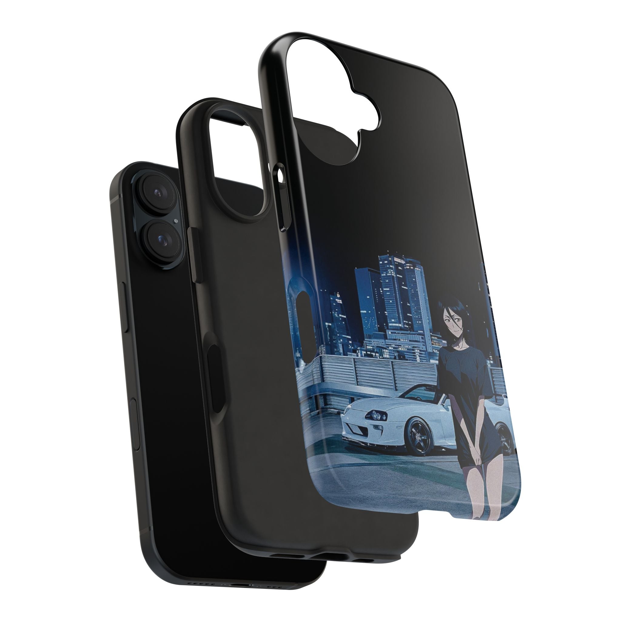 Anime-Inspired Tough Phone Case for Car Enthusiasts