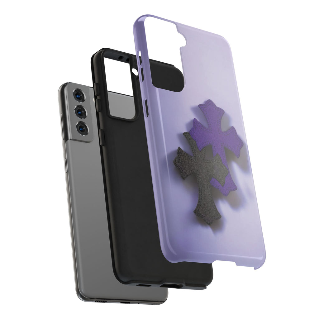 Cross Design Tough Phone Cases, Durable Phone Covers, Christian Gifts, Protective Cases for Men, Unique Tech Accessories