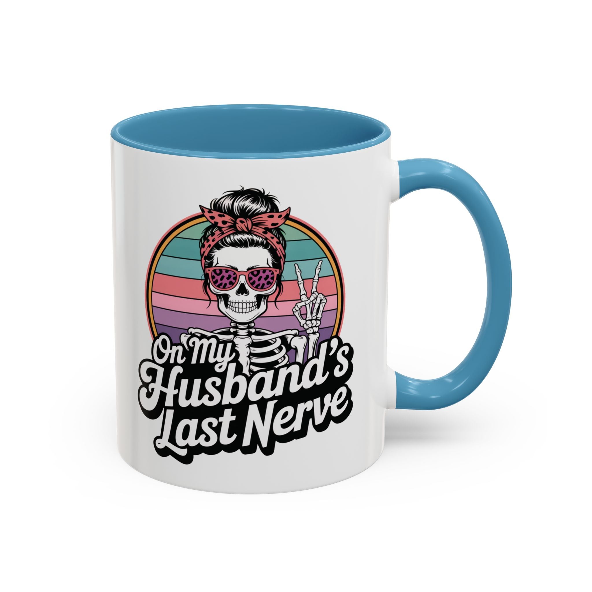 Humorous Accent Coffee Mug - Perfect Gift for Spouses, Funny Kitchenware, Unique Mug, Coffee Lover's Gift, Quirky Decor