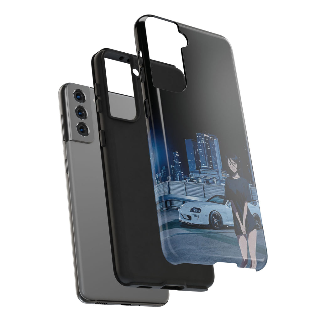 Anime-Inspired Tough Phone Case for Car Enthusiasts