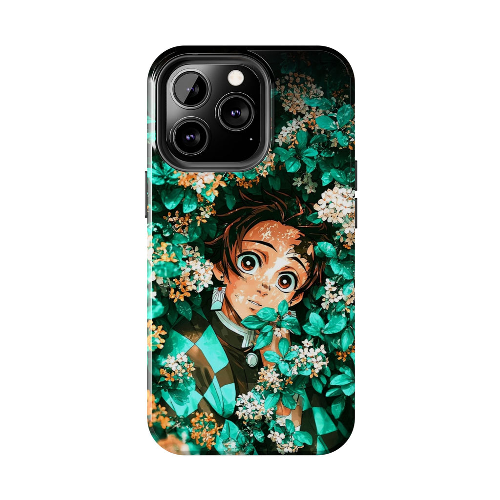 Floral Fantasy Tough Phone Cases | Trendy Phone Cover | Unique Gift for Nature Lovers | Durable Protection | Anime-Inspired Design