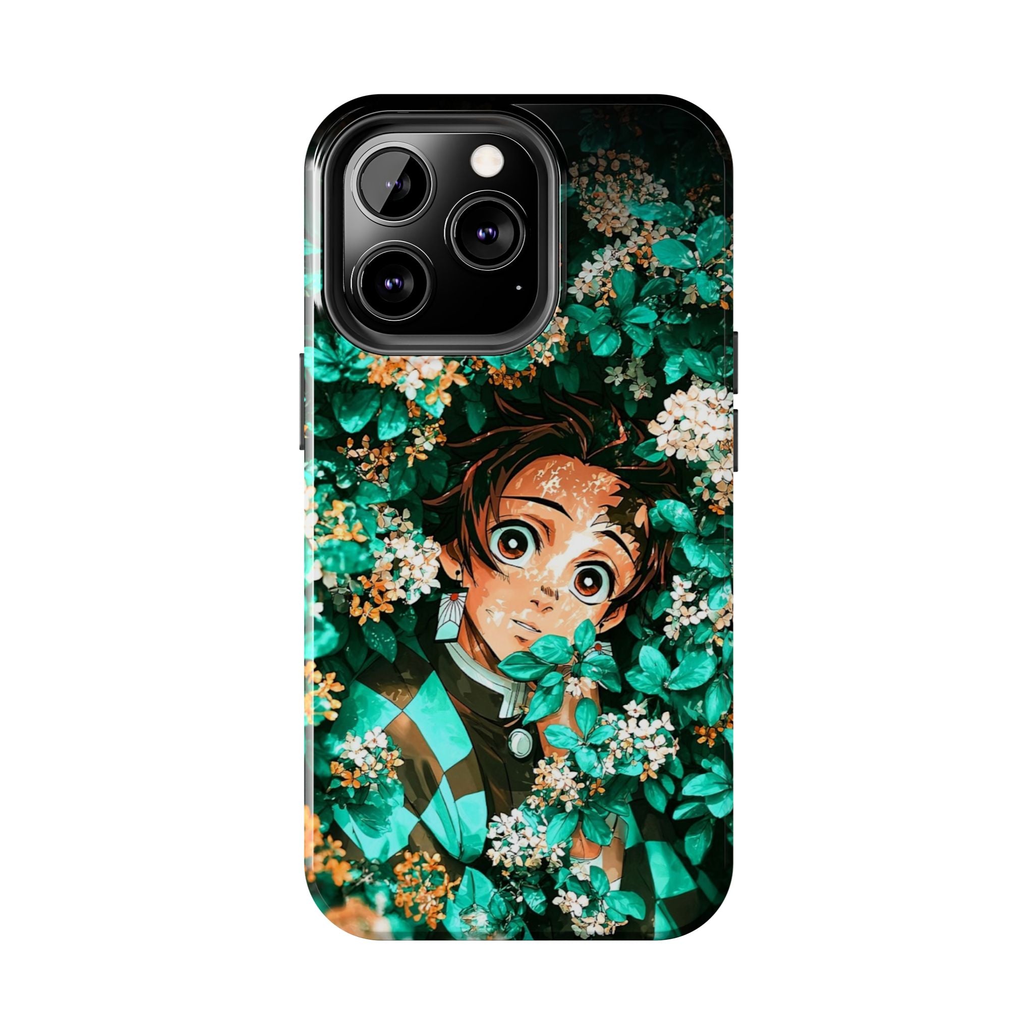 Floral Fantasy Tough Phone Cases | Trendy Phone Cover | Unique Gift for Nature Lovers | Durable Protection | Anime-Inspired Design