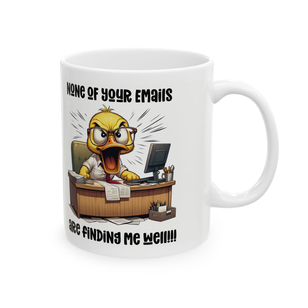 Funny Ceramic Mug for Office Humor, Coffee Lover Gift, Work Motivation Mug, Unique Desk Decor, Novelty Gift 11oz/15oz