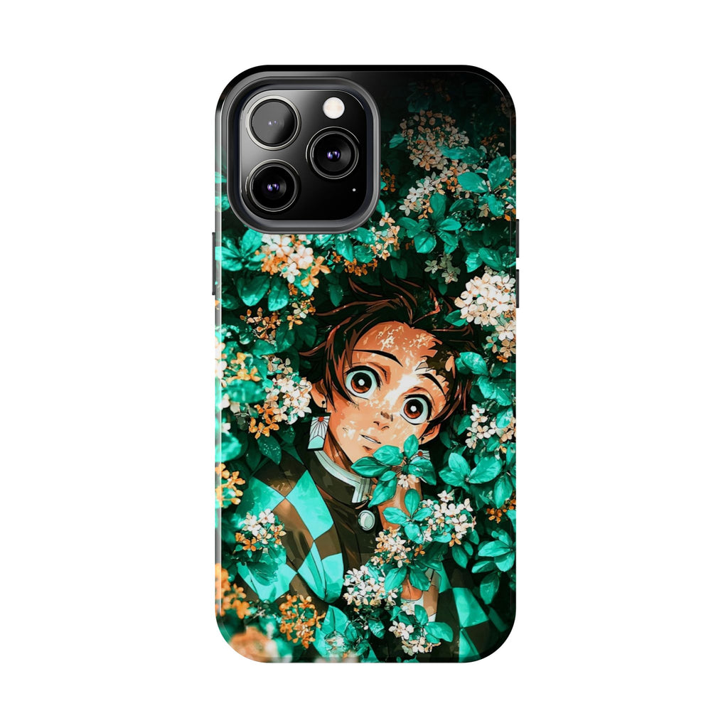 Floral Fantasy Tough Phone Cases | Trendy Phone Cover | Unique Gift for Nature Lovers | Durable Protection | Anime-Inspired Design