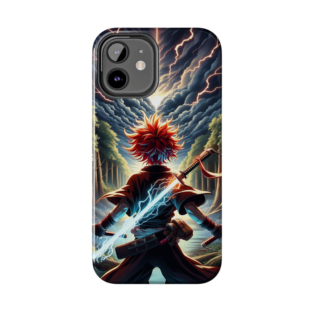 Epic Adventure Tough Phone Cases, Anime, Lightning Design, Durable Cover, Gift for Gamers, Festival Essential