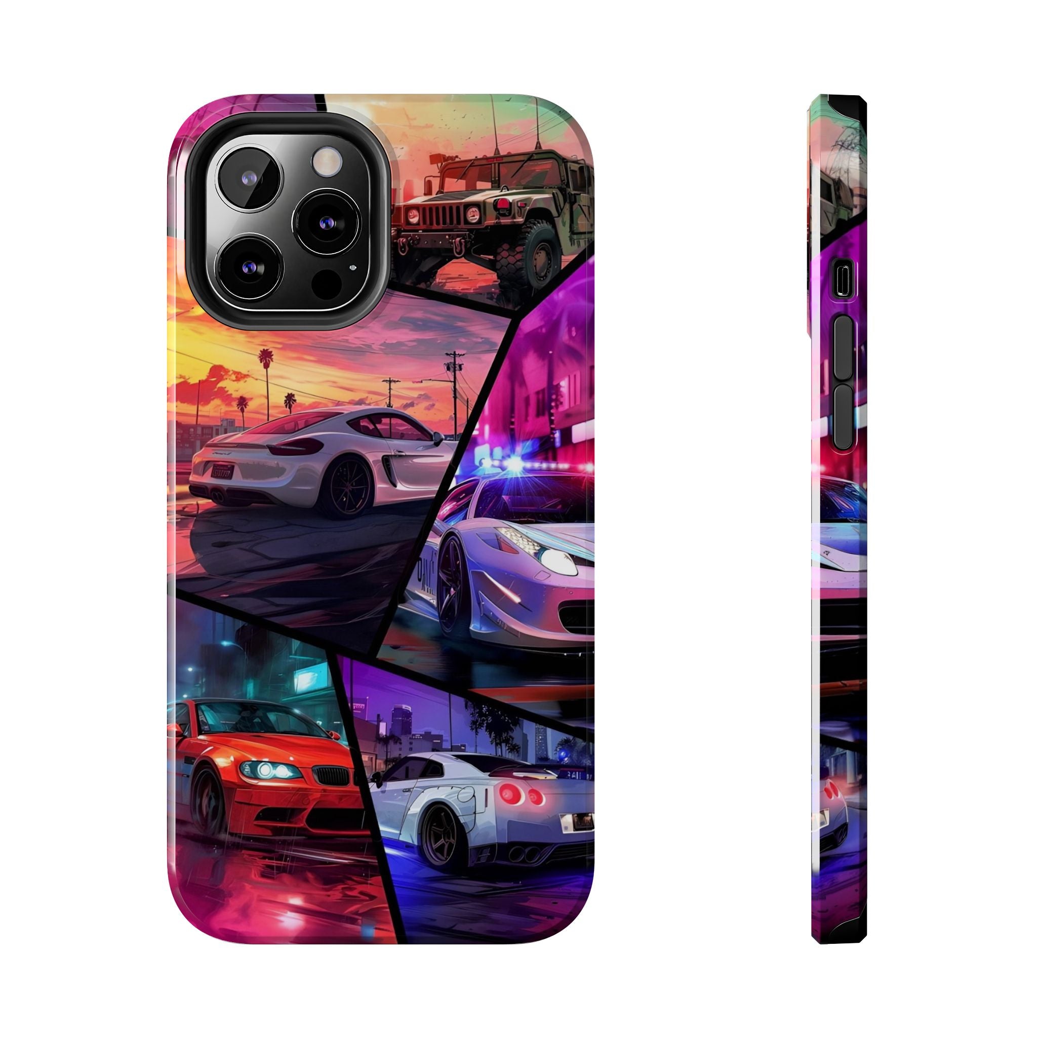 Vibrant Automotive Tough Phone Cases for Car Enthusiasts
