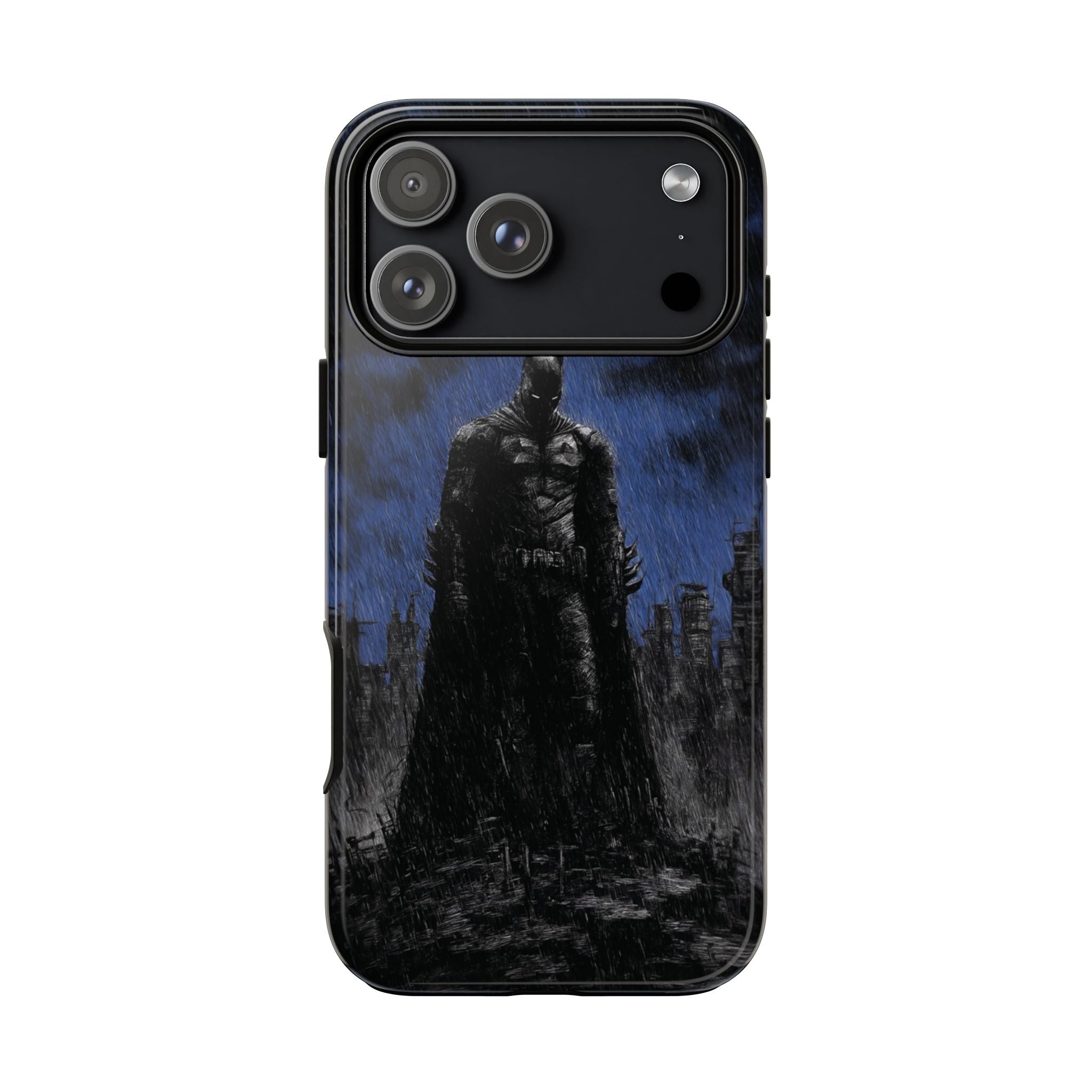 Batman Silhouette Tough Phone Case — Dark Gotham Protective Cover