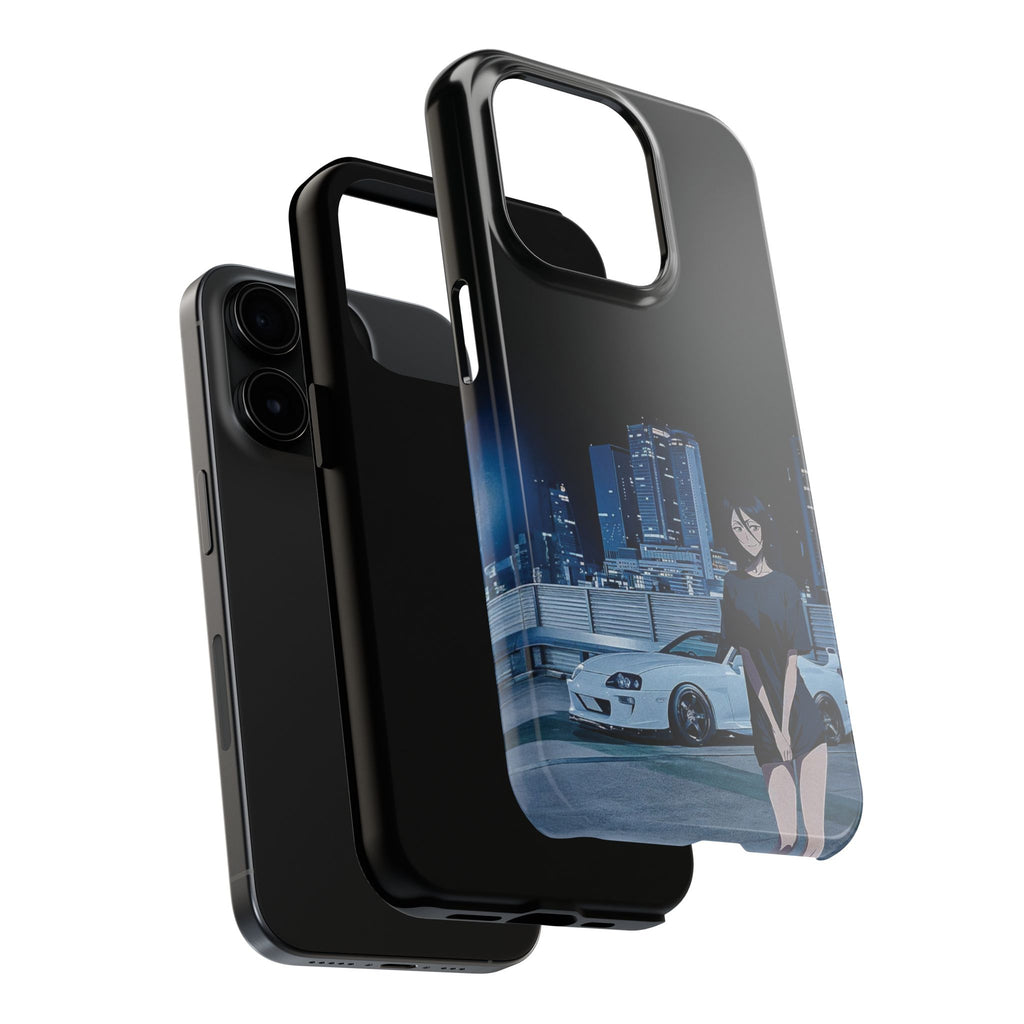 Anime-Inspired Tough Phone Case for Car Enthusiasts