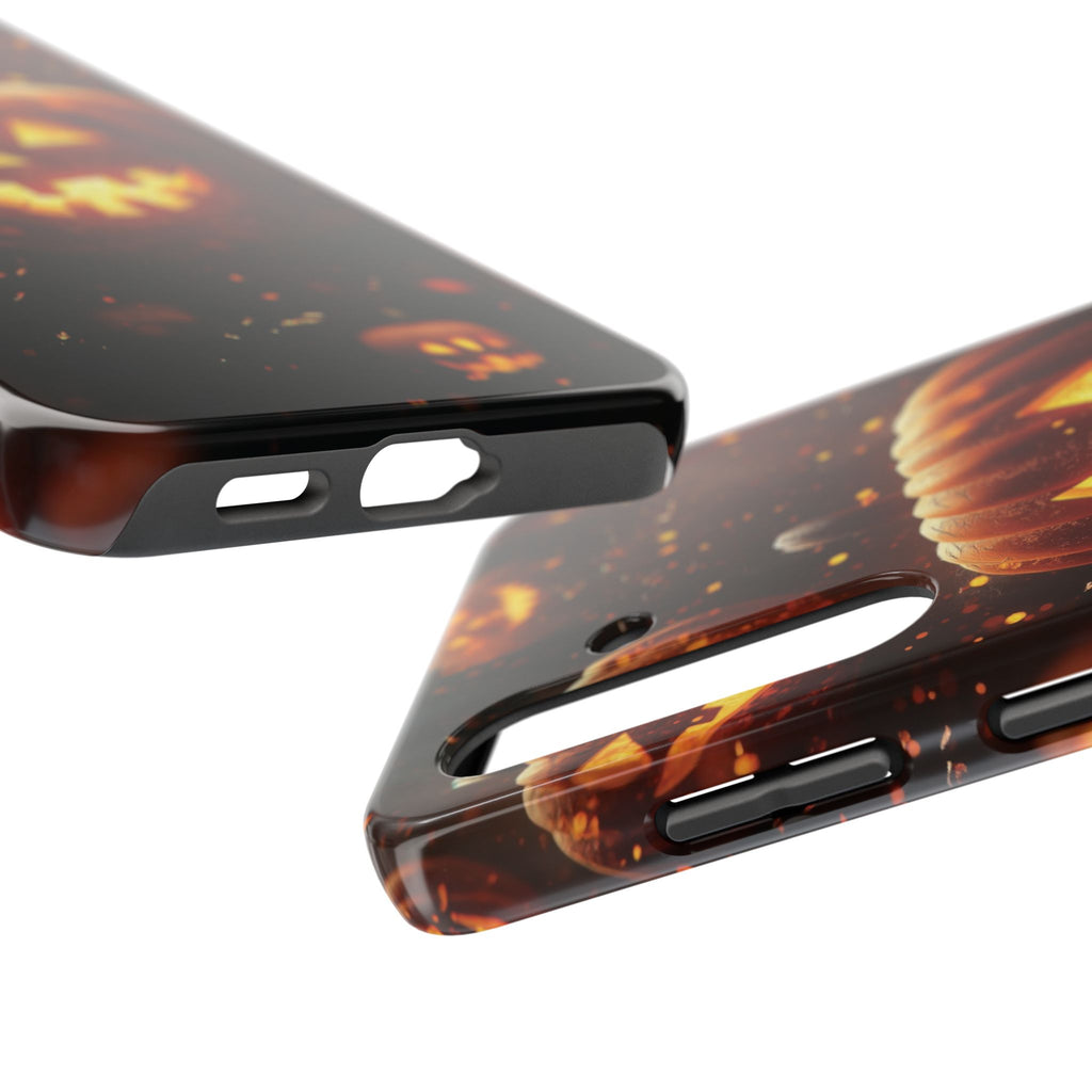 Halloween Pumpkin Tough Phone Cases, Spooky Mobile Covers, Fall Decor, Halloween Gift, Pumpkin Design, Halloween Accessories