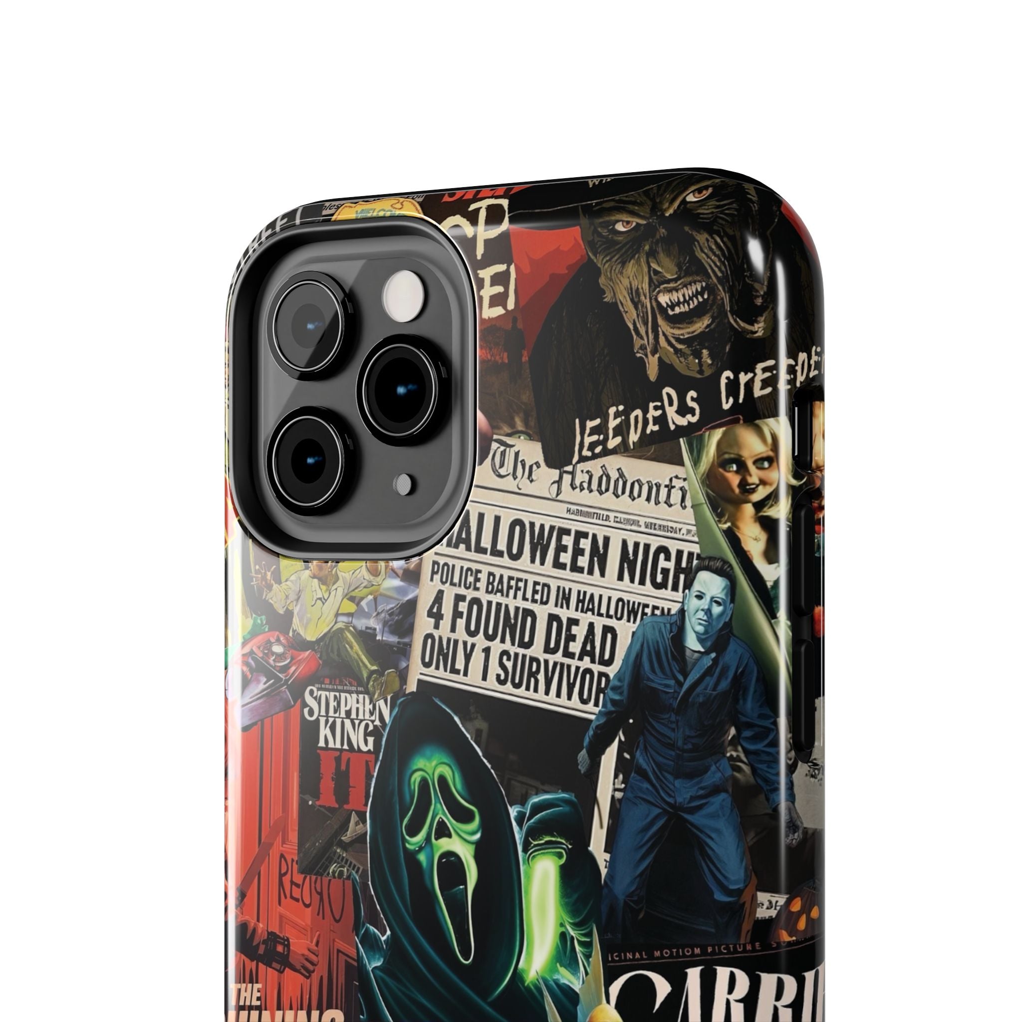 Spooky Horror Movie Phone Case | Tough Phone Cases for Horror Lovers, Halloween Gifts, Unique Accessories, Movie Night Essentials, [...]