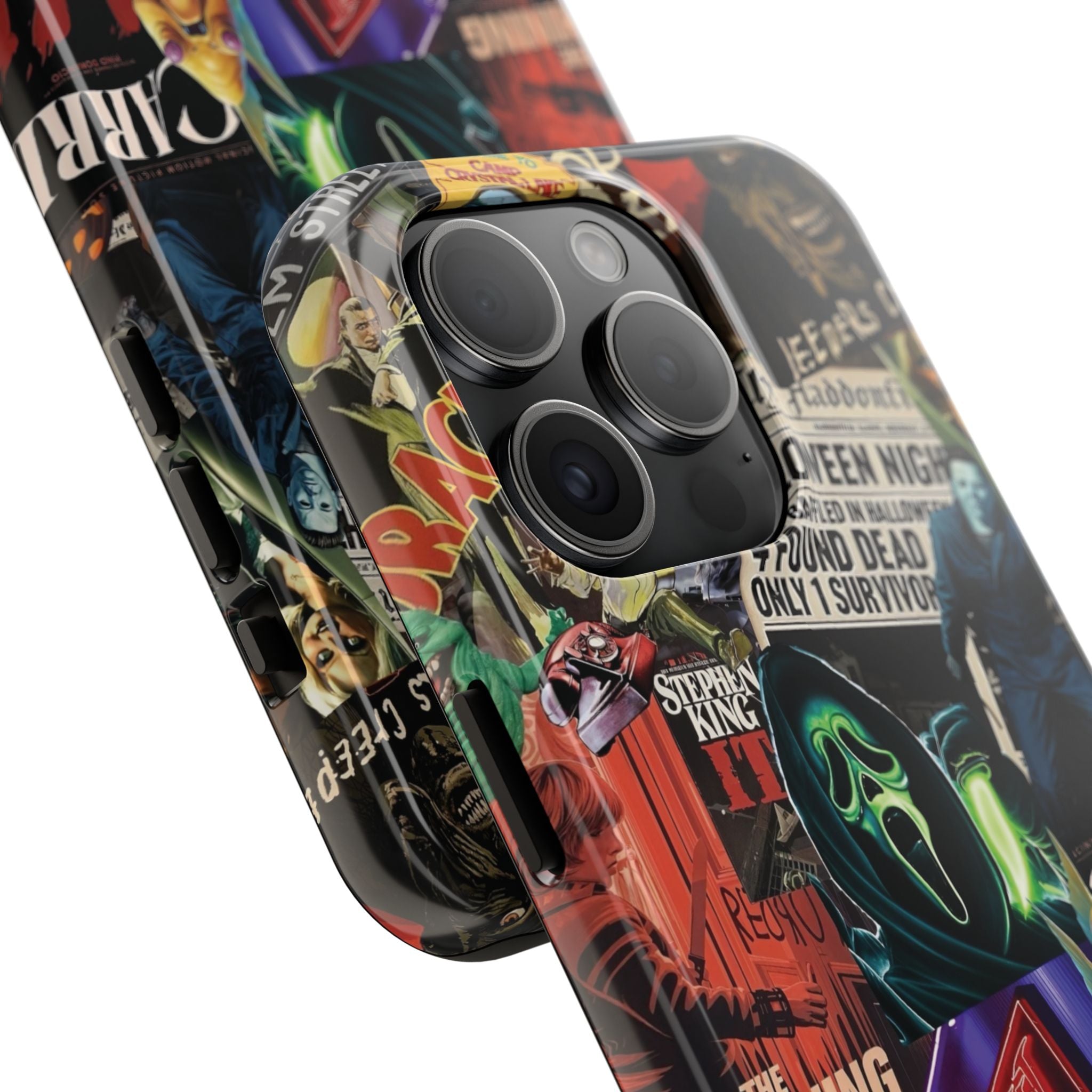 Spooky Horror Movie Phone Case | Tough Phone Cases for Horror Lovers, Halloween Gifts, Unique Accessories, Movie Night Essentials, [...]