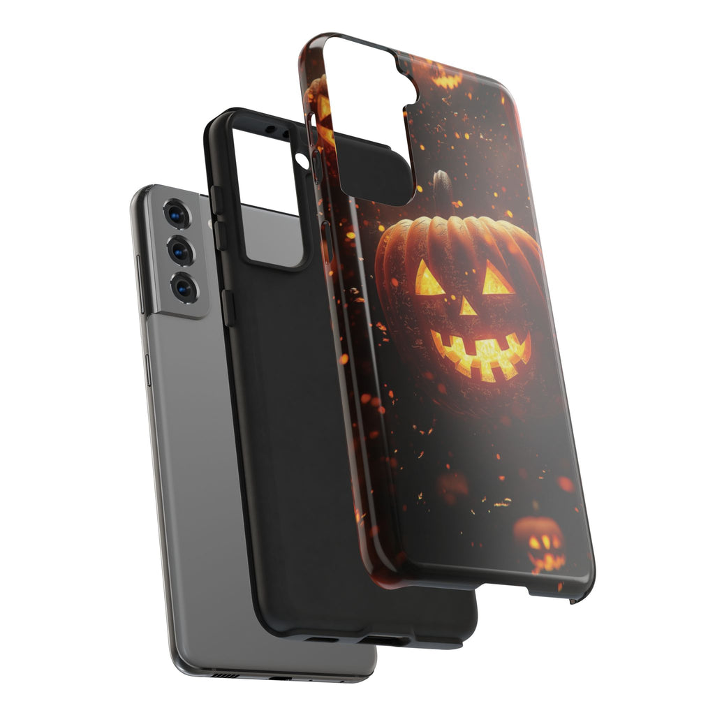 Halloween Pumpkin Tough Phone Cases, Spooky Mobile Covers, Fall Decor, Halloween Gift, Pumpkin Design, Halloween Accessories