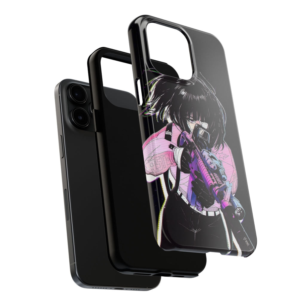 Anime-Style Tough Phone Cases with Edgy Designs, Perfect for Gamers, Cyberpunk Lovers, Gifts for Birthdays, Holidays, and Cosplay