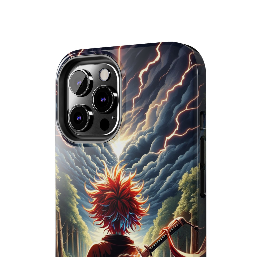 Epic Adventure Tough Phone Cases, Anime, Lightning Design, Durable Cover, Gift for Gamers, Festival Essential