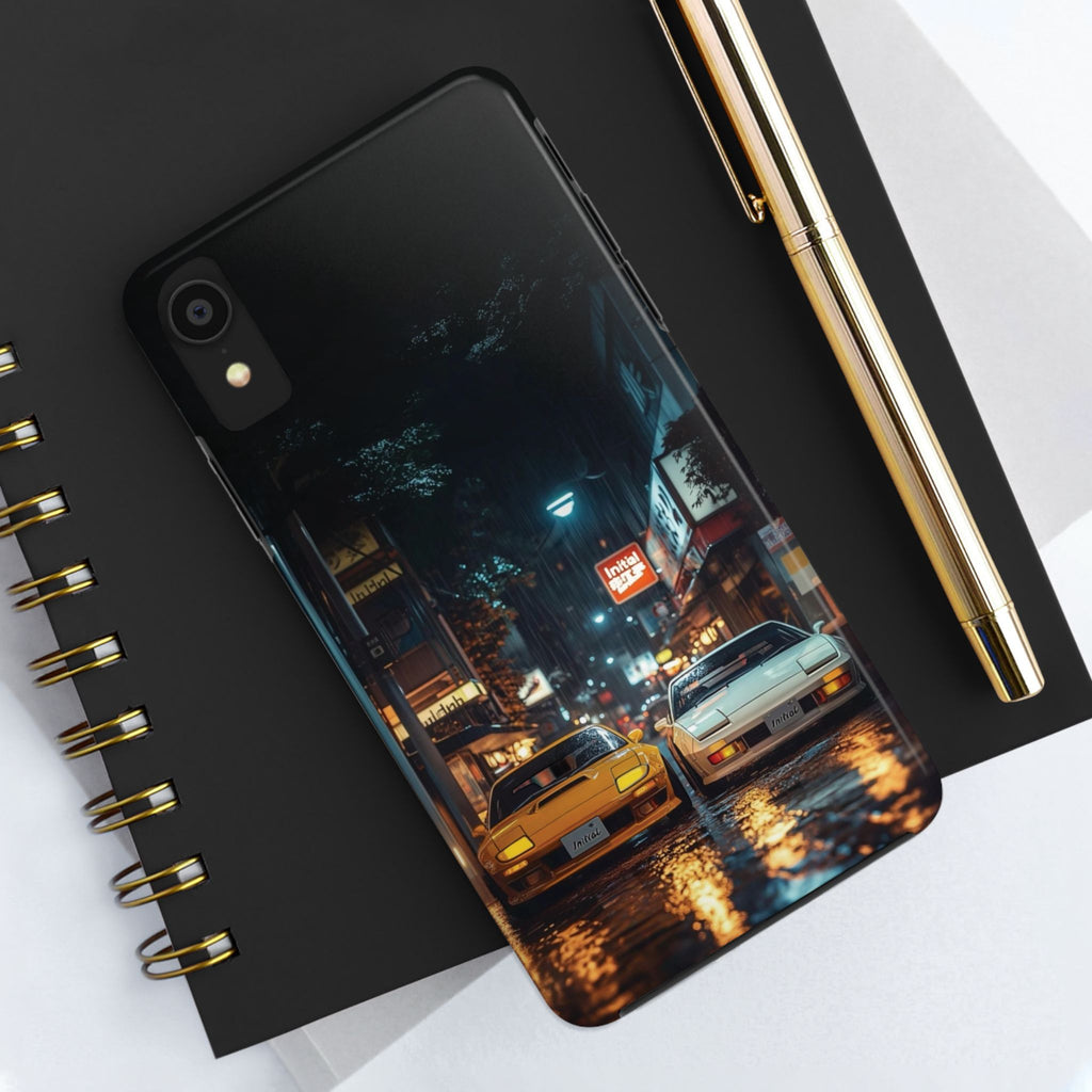 Night Cityscape Phone Cases, Urban Aesthetic Case, Tough Protection Case, Perfect Gift for Car Lovers, Ideal for Birthdays, Holidays