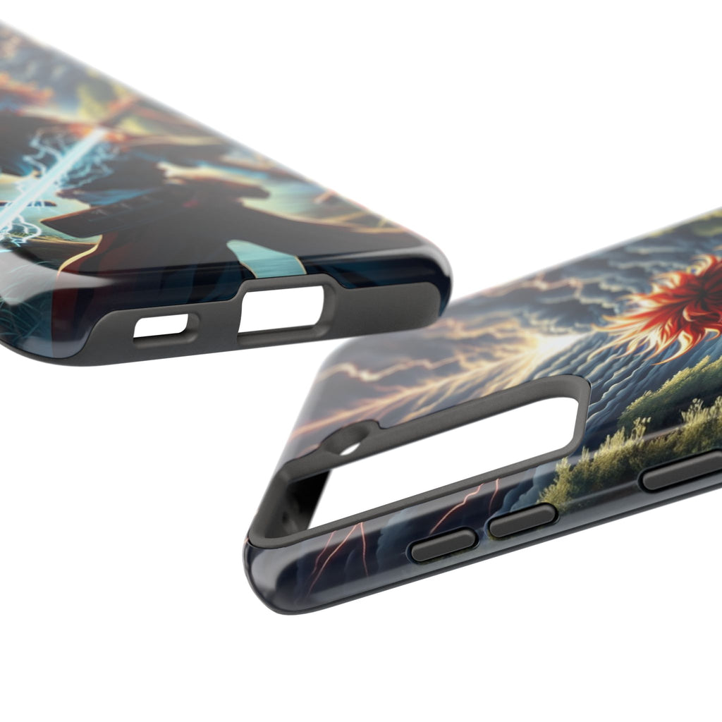 Epic Adventure Tough Phone Cases, Anime, Lightning Design, Durable Cover, Gift for Gamers, Festival Essential