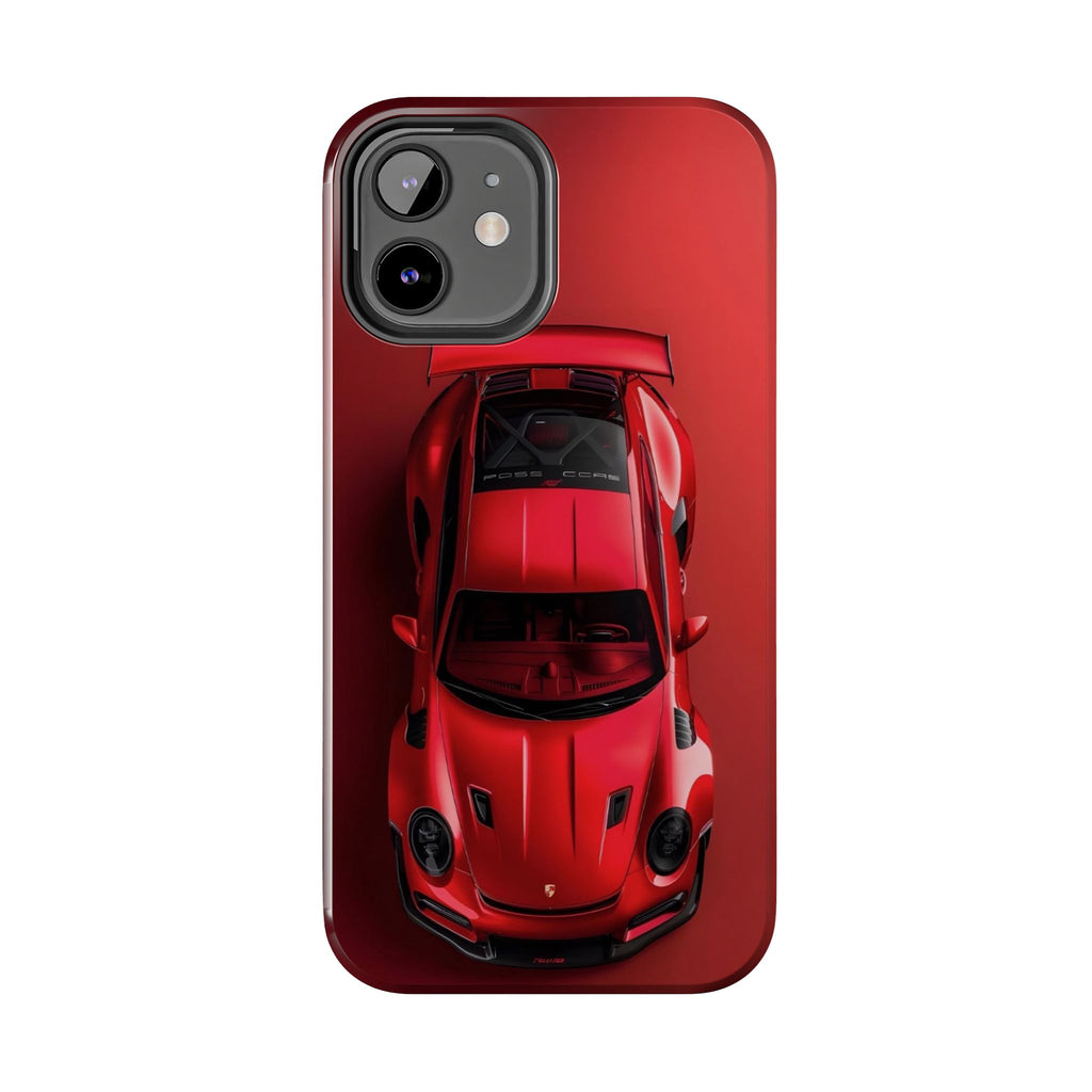 Sleek Sports Car Phone Cases for Automotive Enthusiasts, Durable Phone Covers, Car Lover Gifts, Stylish Tech Accessories, Red Racing Design