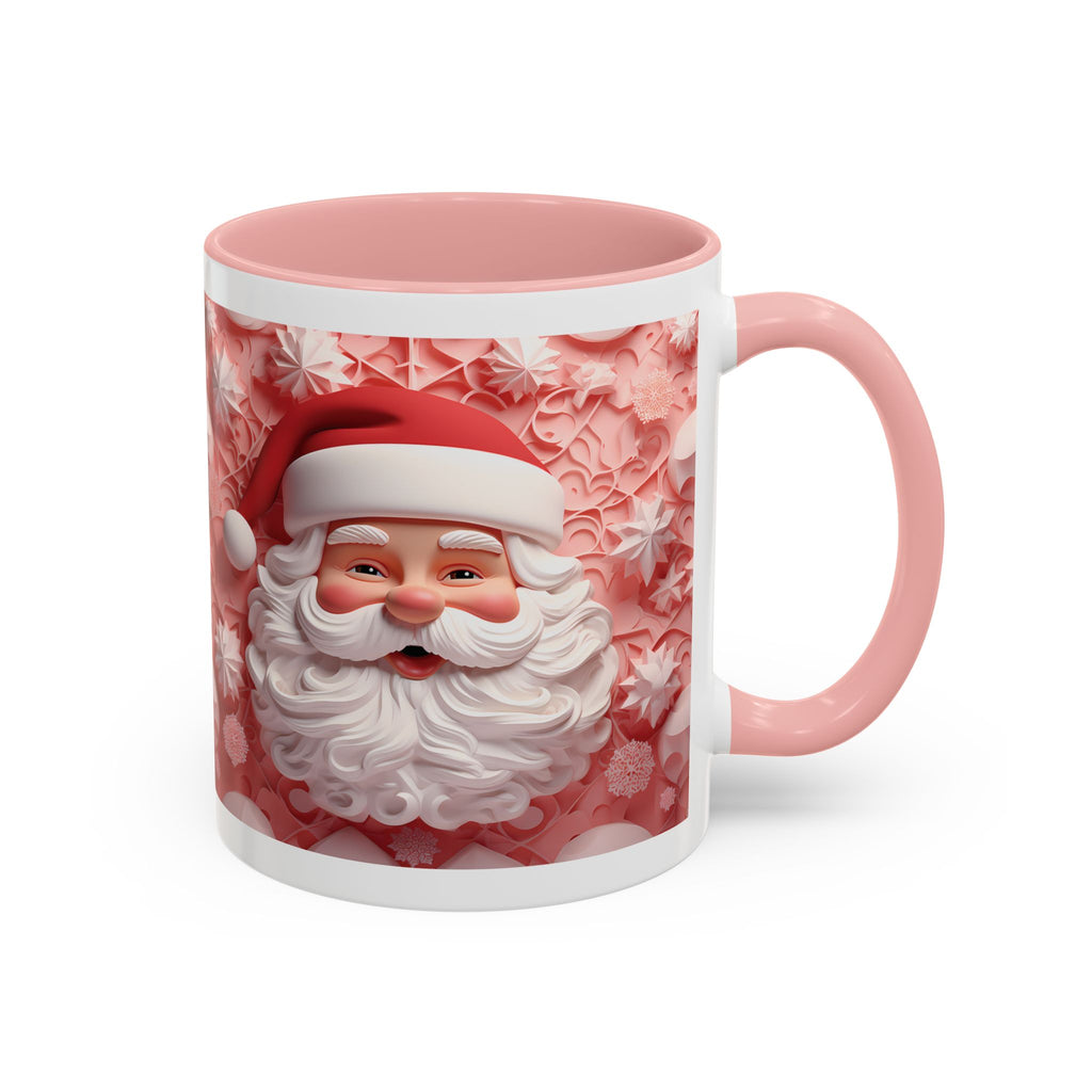 Festive Santa Coffee Mug, Christmas Mug, Holiday Gift, Winter Decoration, Cute Santa Artwork, Hot Cocoa Cup