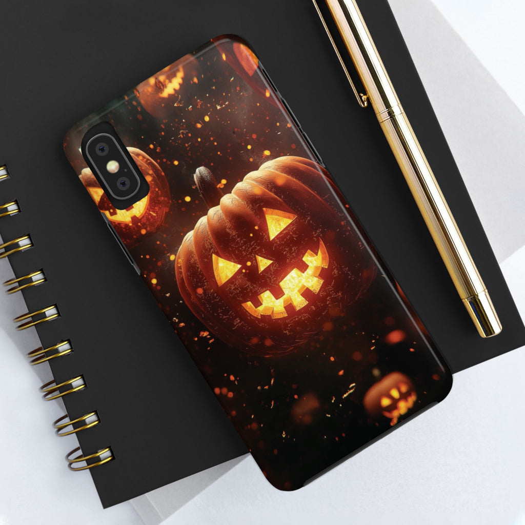 Halloween Pumpkin Tough Phone Cases, Spooky Mobile Covers, Fall Decor, Halloween Gift, Pumpkin Design, Halloween Accessories
