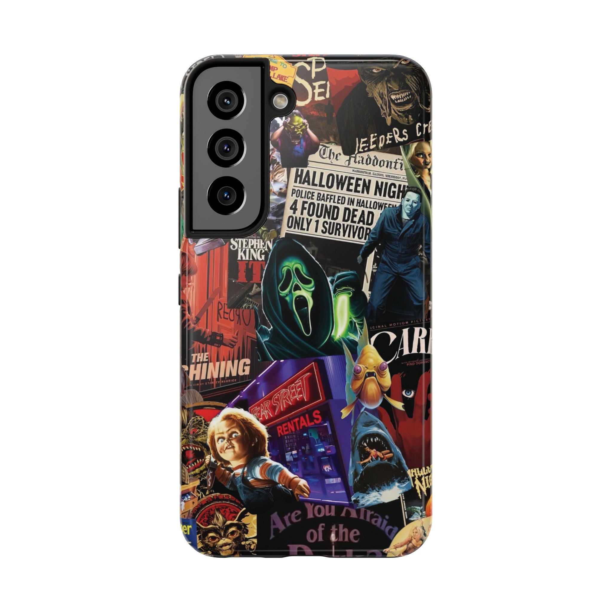 Spooky Horror Movie Phone Case | Tough Phone Cases for Horror Lovers, Halloween Gifts, Unique Accessories, Movie Night Essentials, [...]