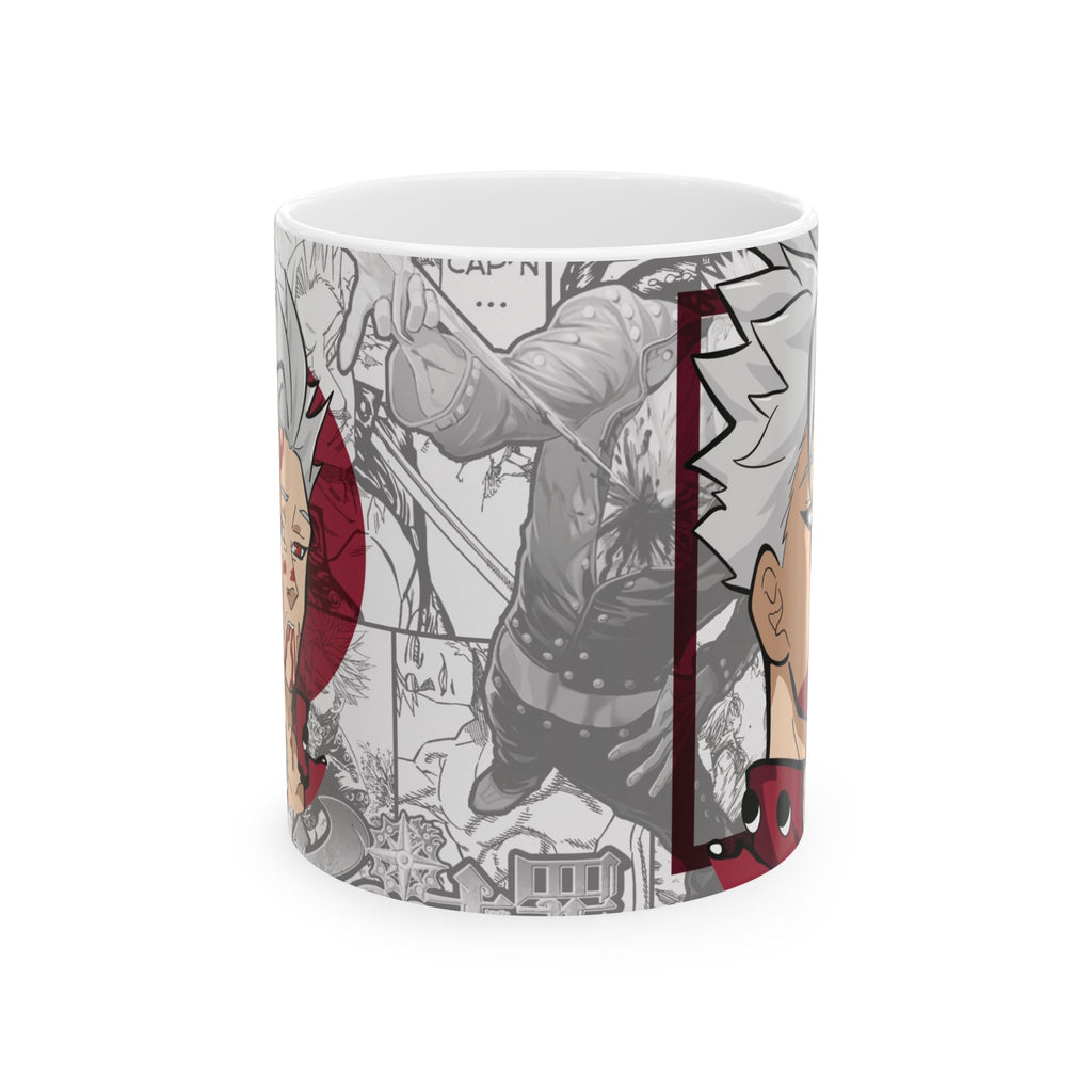 Anime Manga Collage Ceramic Mug (11oz, 15oz) — Chibi Character Panel Design