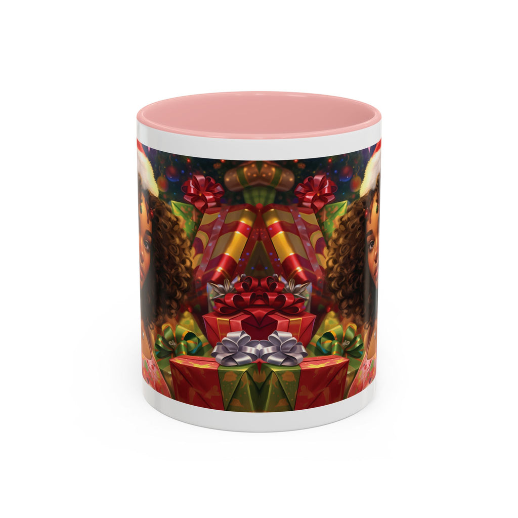 Festive Holiday Coffee Mug, Christmas Gift Mug, Colorful Accent Mug, Cozy Winter Decor, Unique Holiday Drinkware