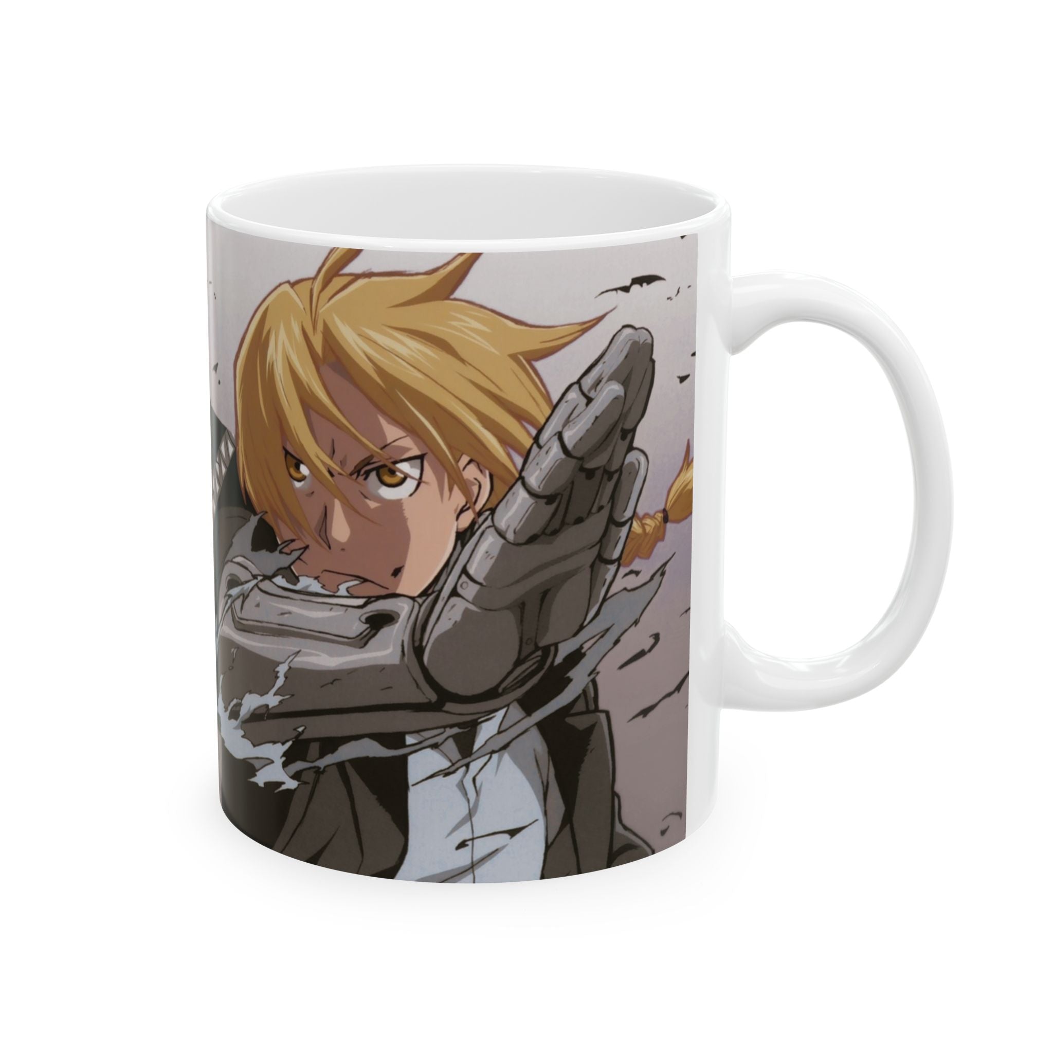 Anime Character Battle Ceramic Mug — Stylish 11oz & 15oz Coffee Cup