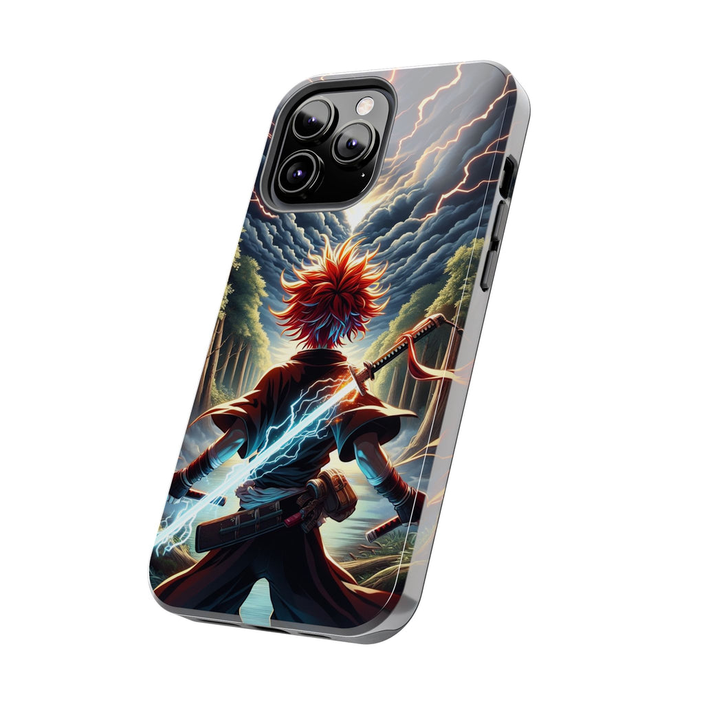 Epic Adventure Tough Phone Cases, Anime, Lightning Design, Durable Cover, Gift for Gamers, Festival Essential