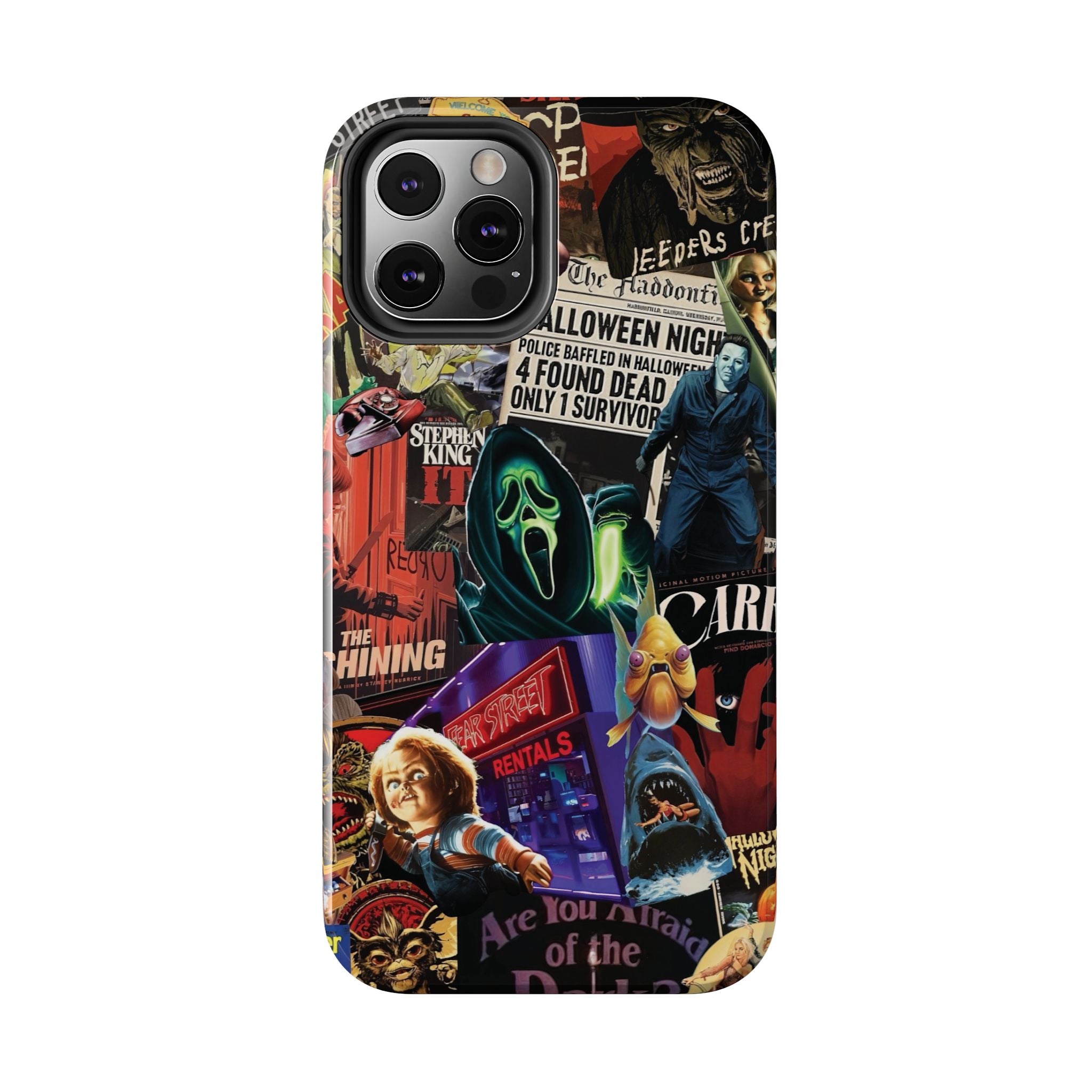 Spooky Horror Movie Phone Case | Tough Phone Cases for Horror Lovers, Halloween Gifts, Unique Accessories, Movie Night Essentials, [...]