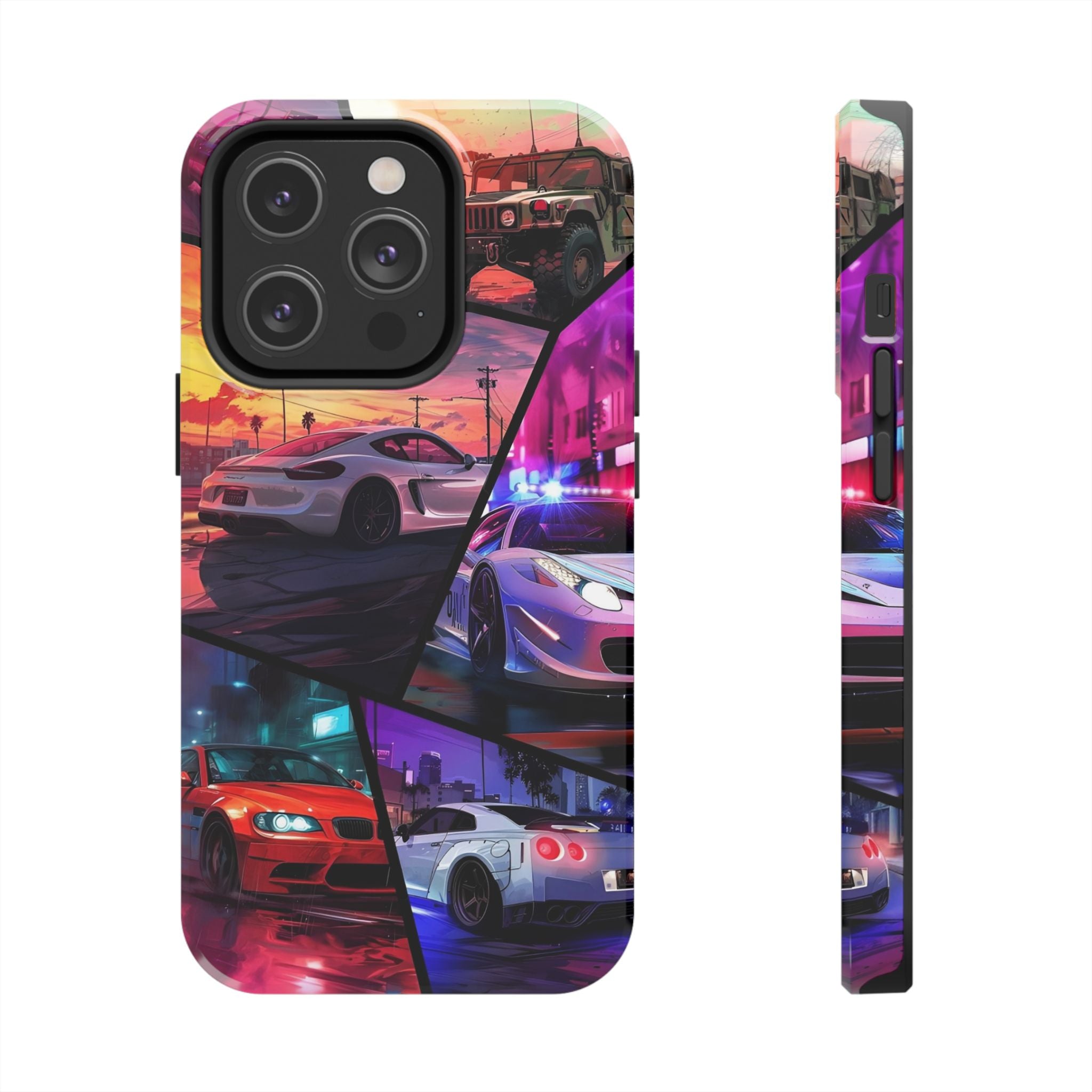Vibrant Automotive Tough Phone Cases for Car Enthusiasts