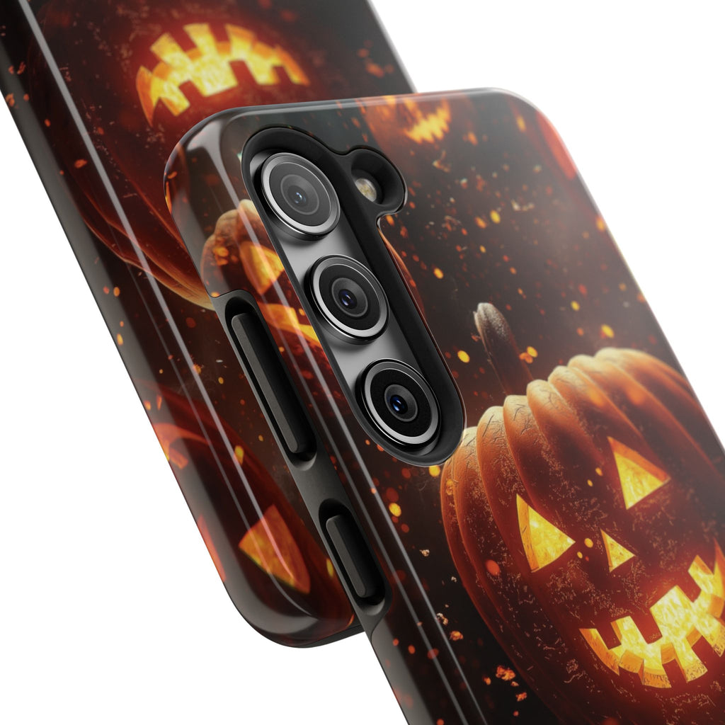 Halloween Pumpkin Tough Phone Cases, Spooky Mobile Covers, Fall Decor, Halloween Gift, Pumpkin Design, Halloween Accessories