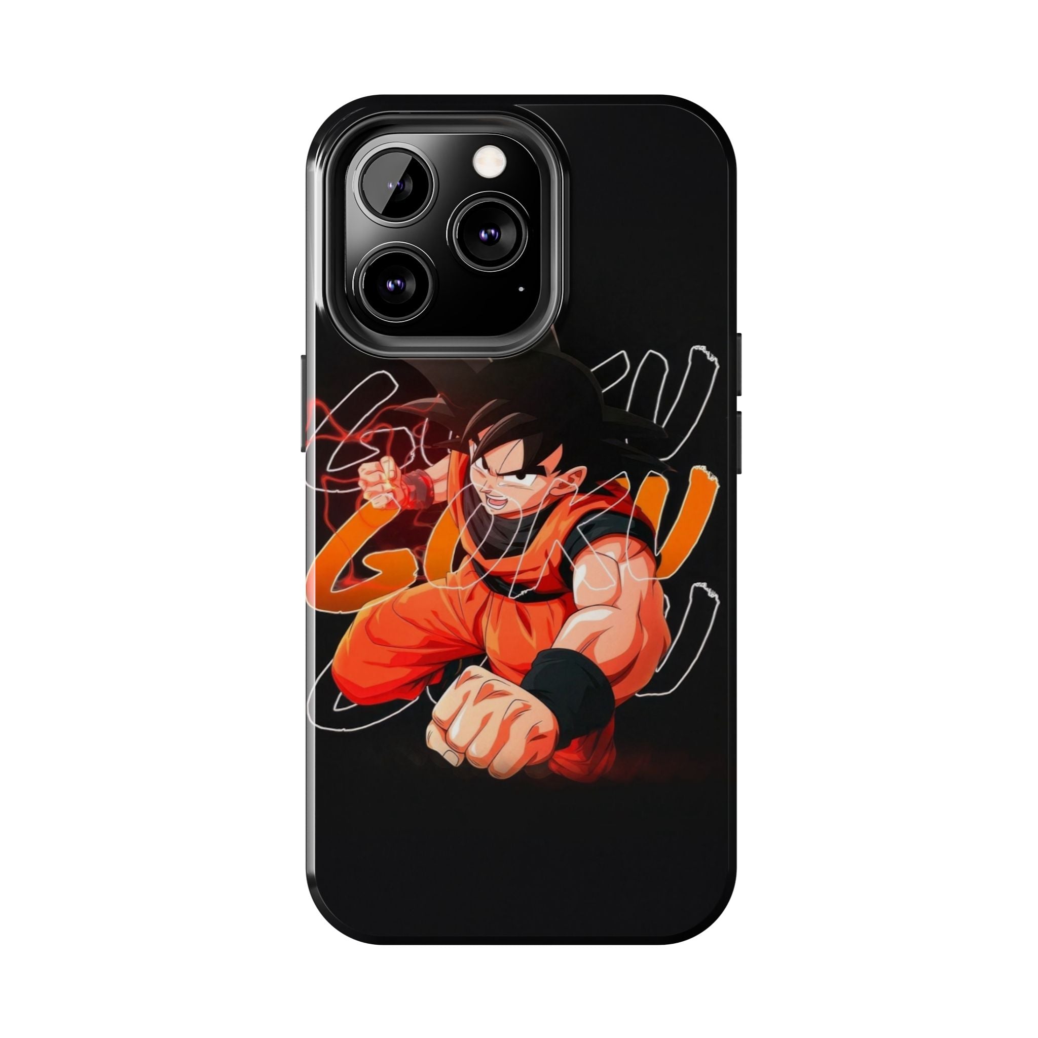 Anime Tough Phone Cases, Goku Strength Case, Durable Phone Cover, Gaming Phone Accessory, Cartoon Phone Case, Gift for Fans