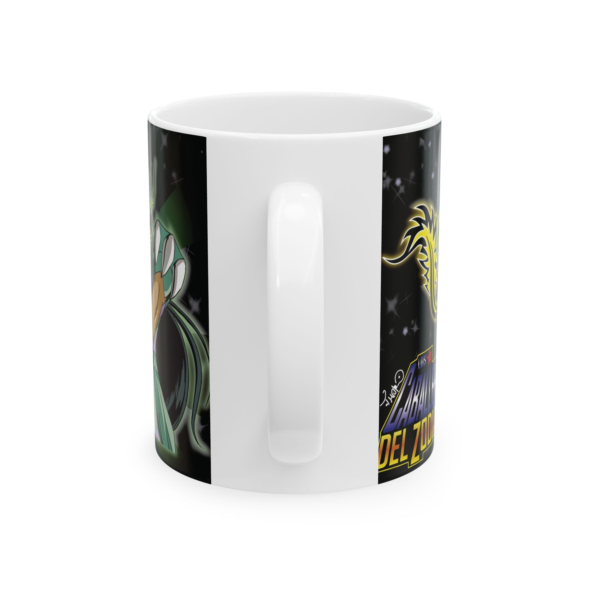 Shiryu Dragon Ceramic Mug (11oz & 15oz) – Mythic Green Dragon Coffee Cup