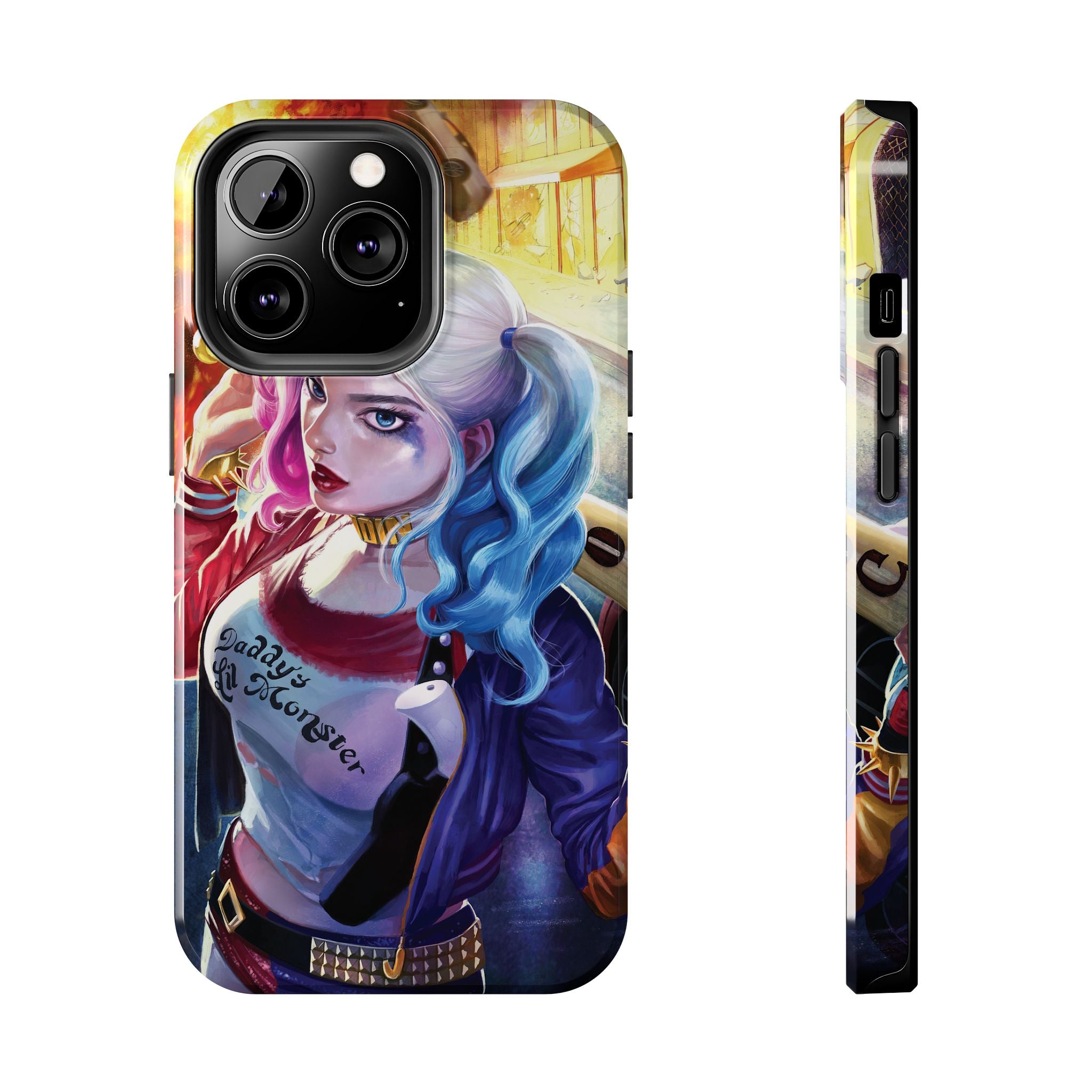 Harley Quinn Tough Phone Cases, Stylish Phone Protector for Women, Anime Style Mobile Cover, Unique Gift for Gamers, Pop Culture Accessories