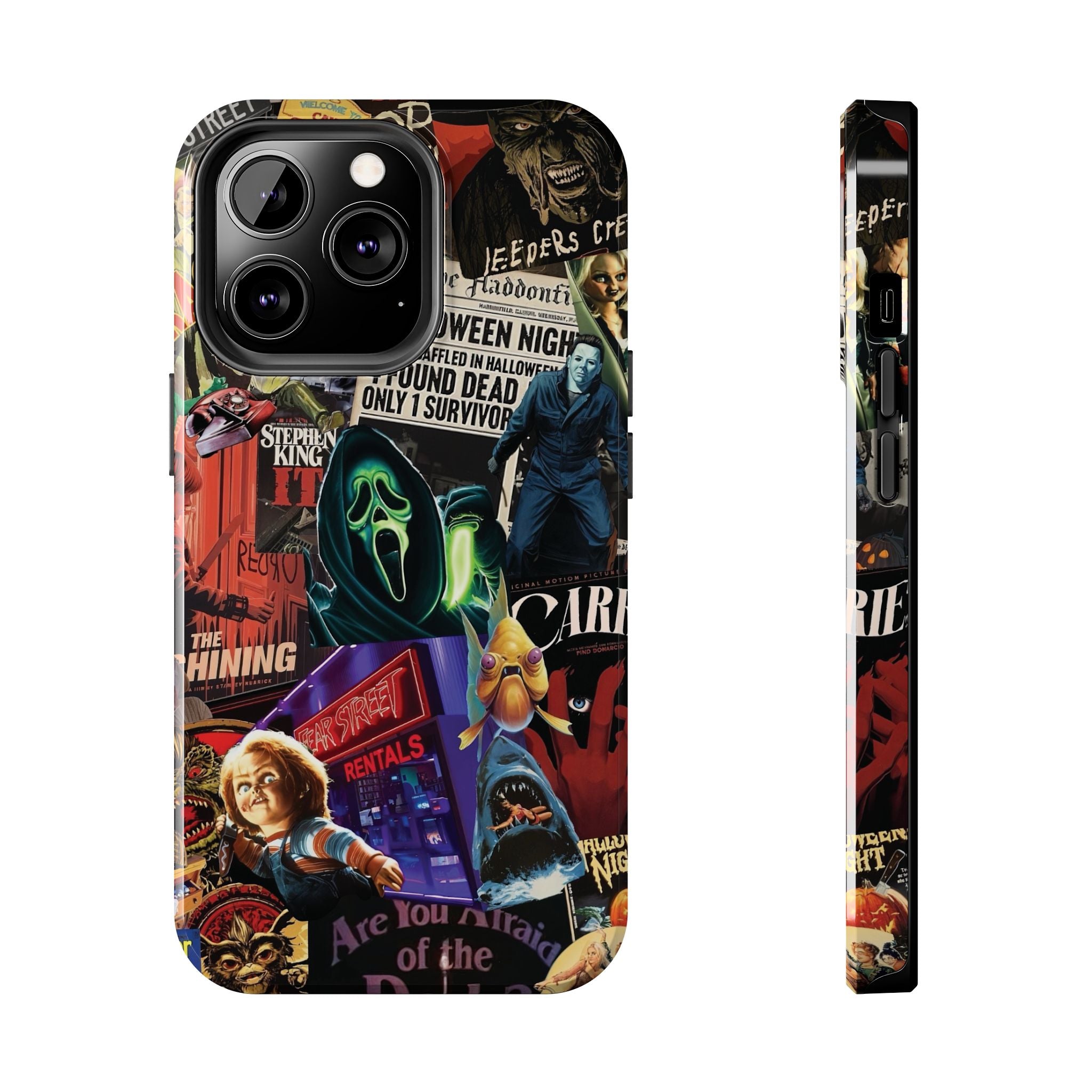 Spooky Horror Movie Phone Case | Tough Phone Cases for Horror Lovers, Halloween Gifts, Unique Accessories, Movie Night Essentials, [...]