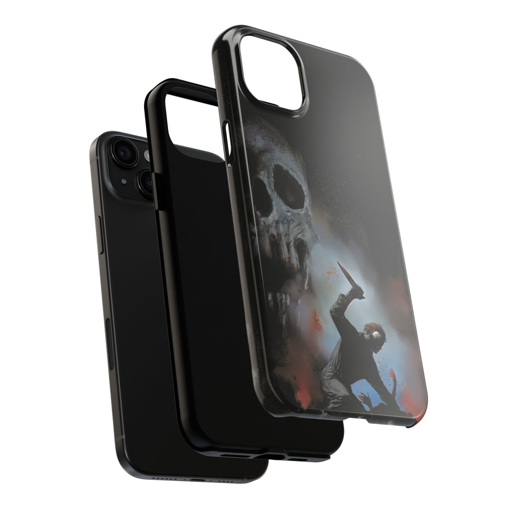 Gritty Horror Phone Cases for Fans, Tough Phone Cover, Unique Gift, Scary Design, Halloween Accessory, Movie Memorabilia