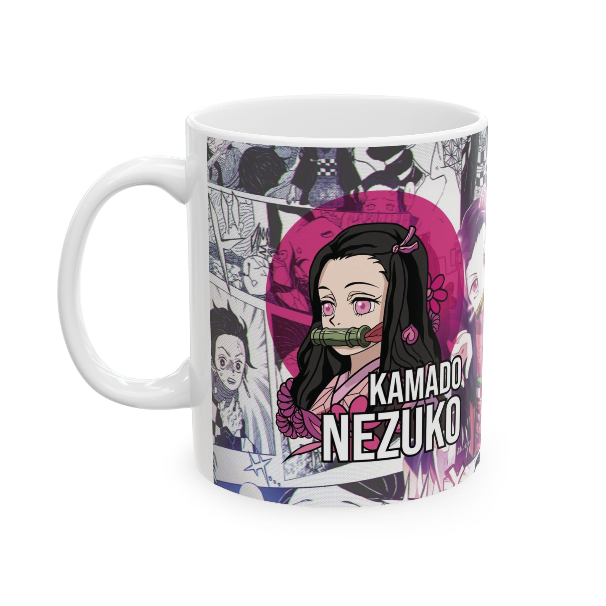 Anime Chibi Character Collage Ceramic Mug (11oz, 15oz)