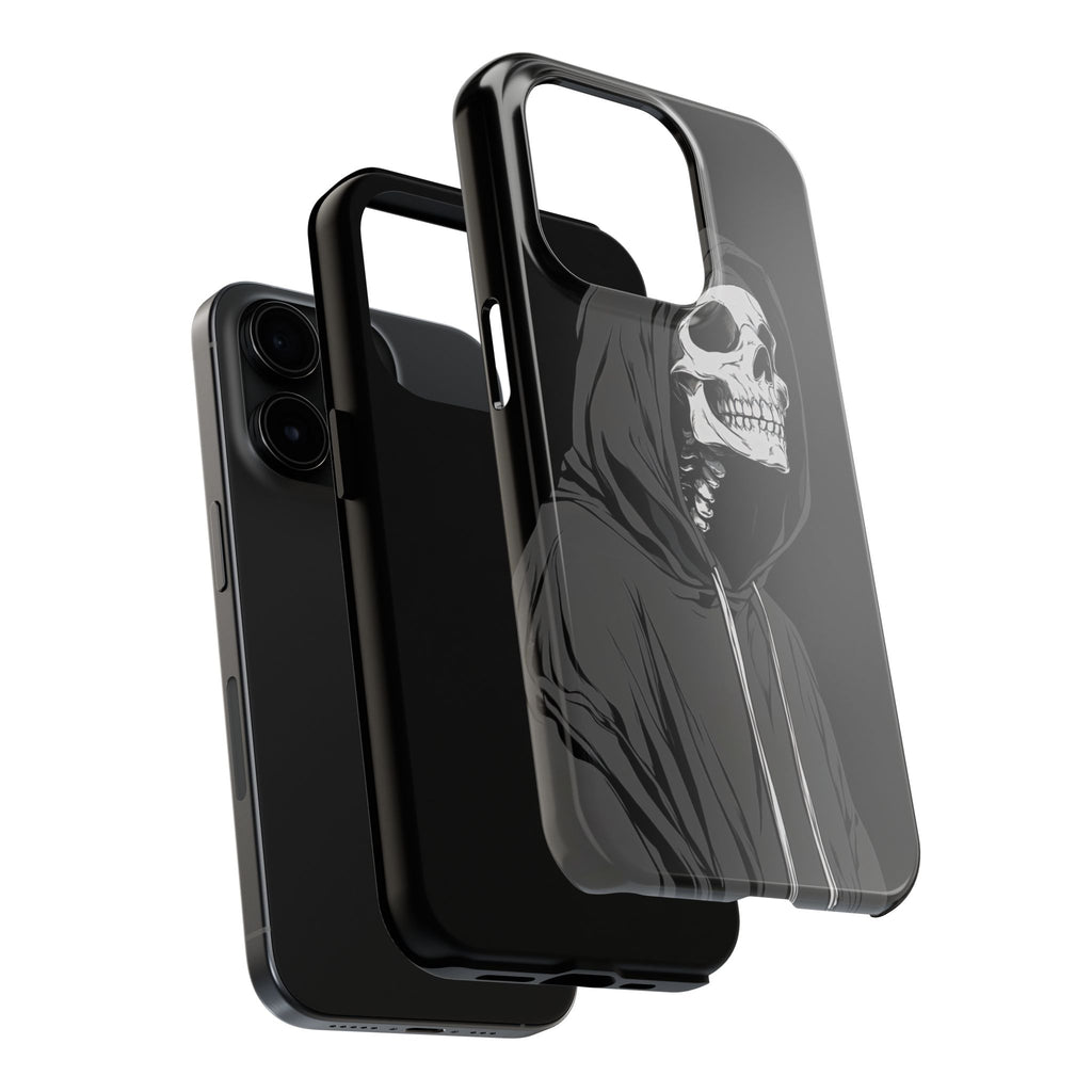 Edgy Skull Phone Cases, Protective Phone Cover, Goth Aesthetic, Halloween Decor, Unique Gift