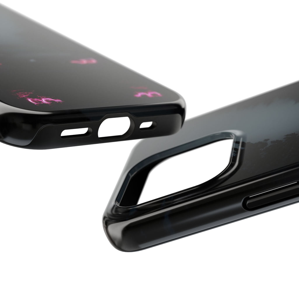 Tough Phone Case with Neon Car Design, Durable Smartphone Cover, Gift for Car Enthusiasts, Unique Accessory for Him, Perfect for Birthdays