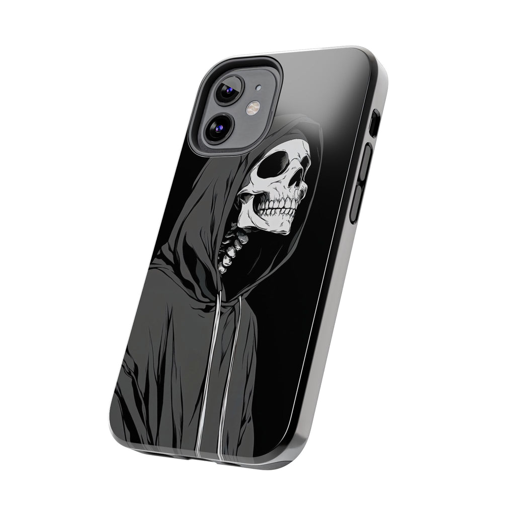 Edgy Skull Phone Cases, Protective Phone Cover, Goth Aesthetic, Halloween Decor, Unique Gift