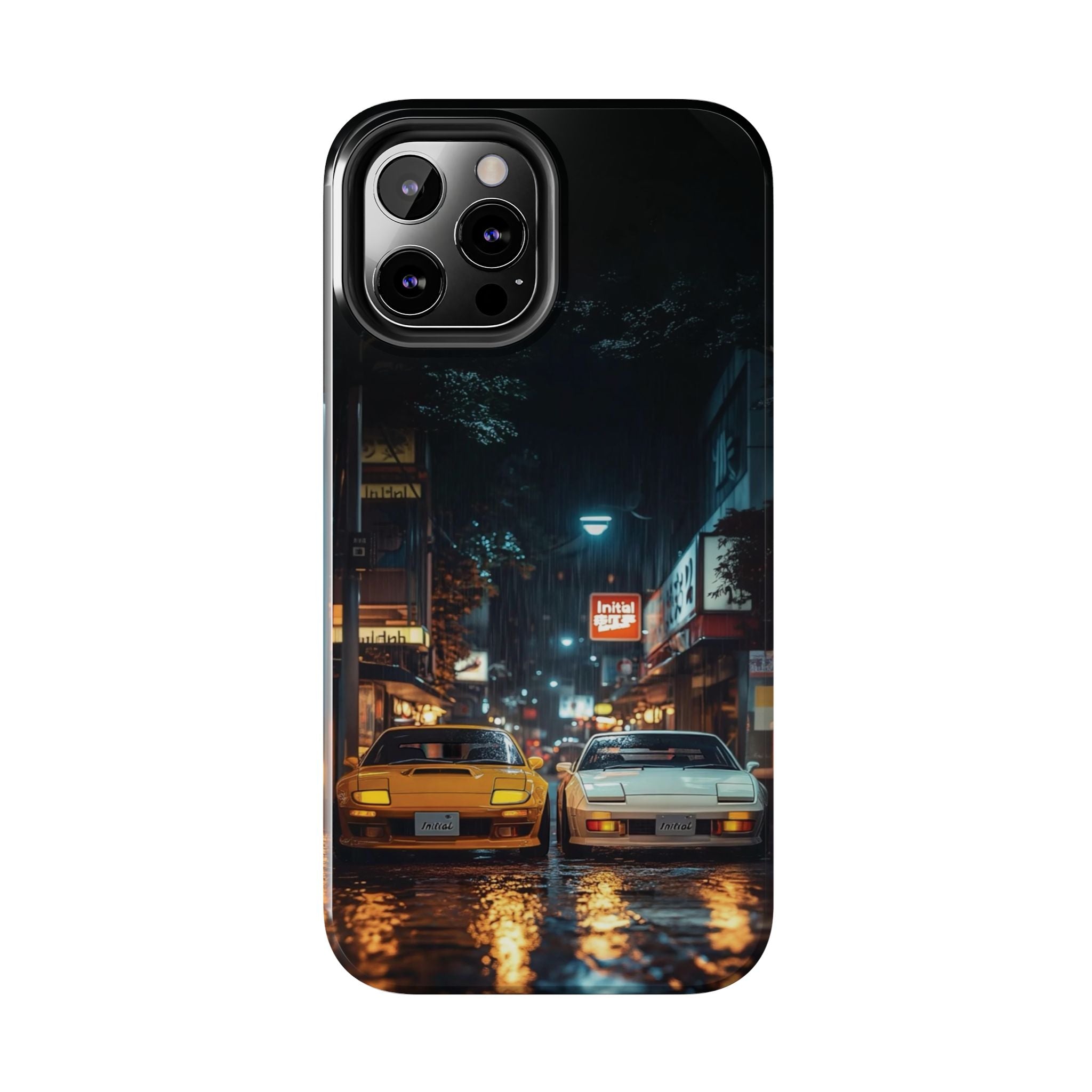 Night Cityscape Phone Cases, Urban Aesthetic Case, Tough Protection Case, Perfect Gift for Car Lovers, Ideal for Birthdays, Holidays