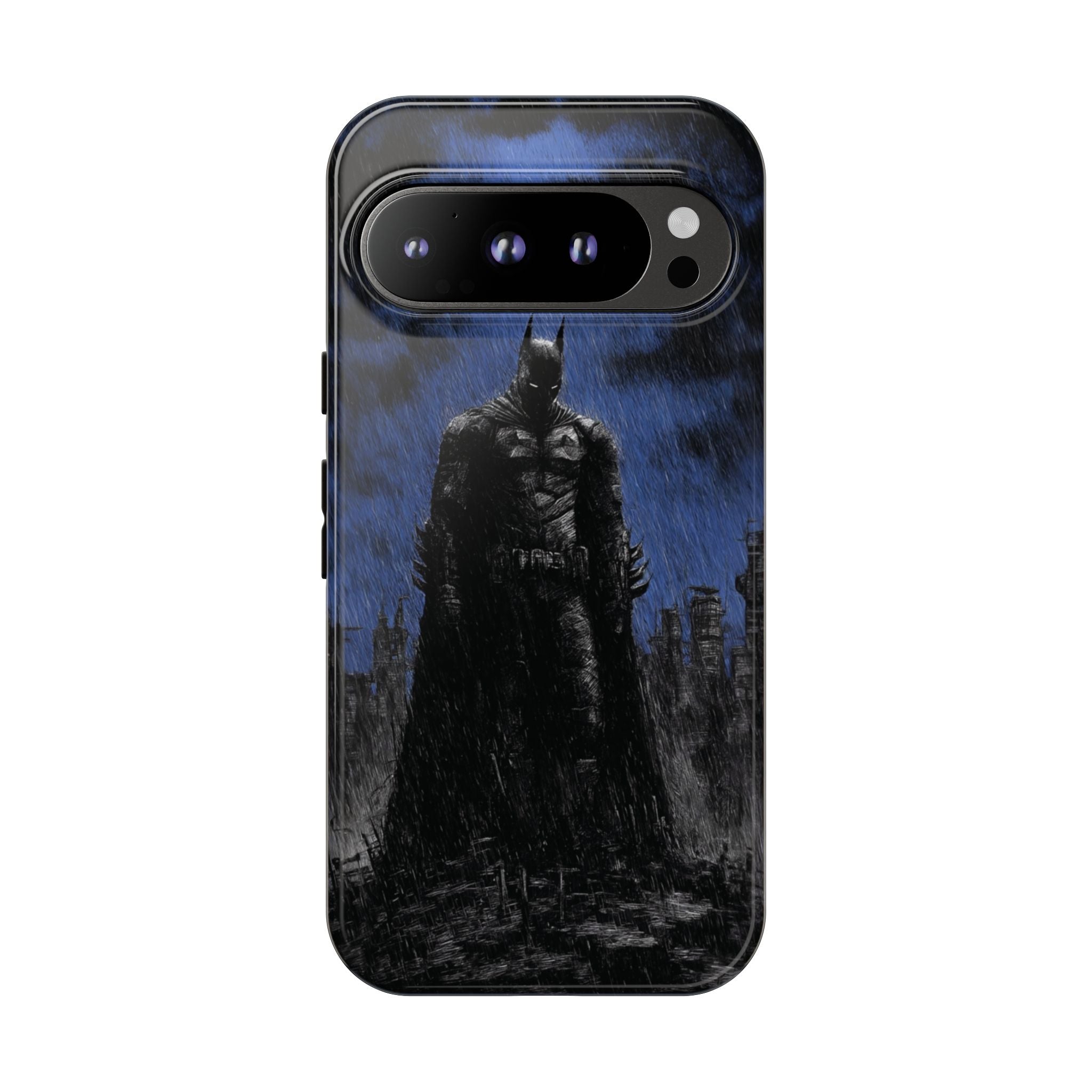Batman Silhouette Tough Phone Case — Dark Gotham Protective Cover