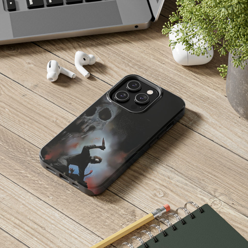 Gritty Horror Phone Cases for Fans, Tough Phone Cover, Unique Gift, Scary Design, Halloween Accessory, Movie Memorabilia