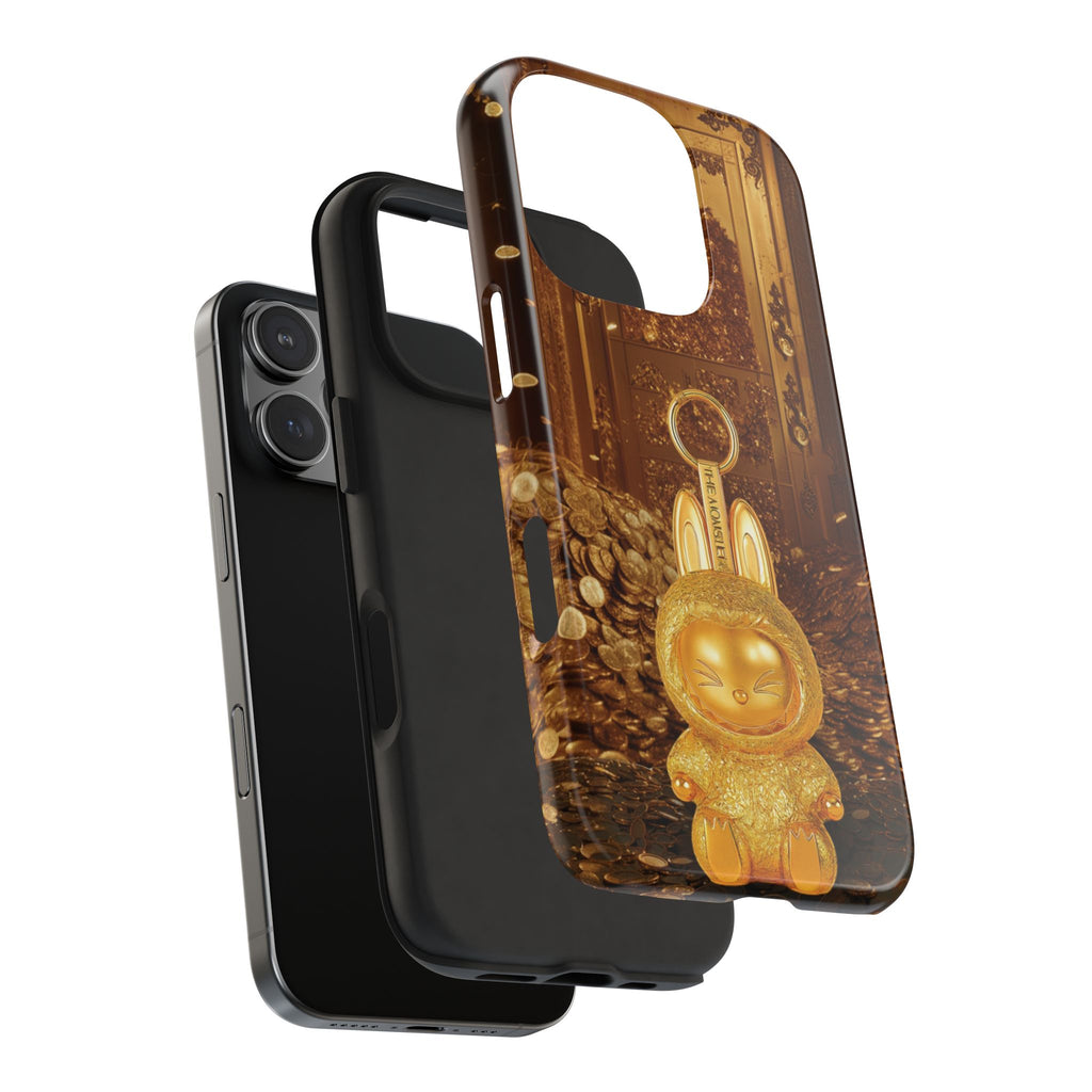 Luxurious Rabbit Phone Case, Golden Bunny Phone Cover, Tough Phone Cases, Cute Rabbit Holder, Unique Gift Idea, Stylish Mobile Protector