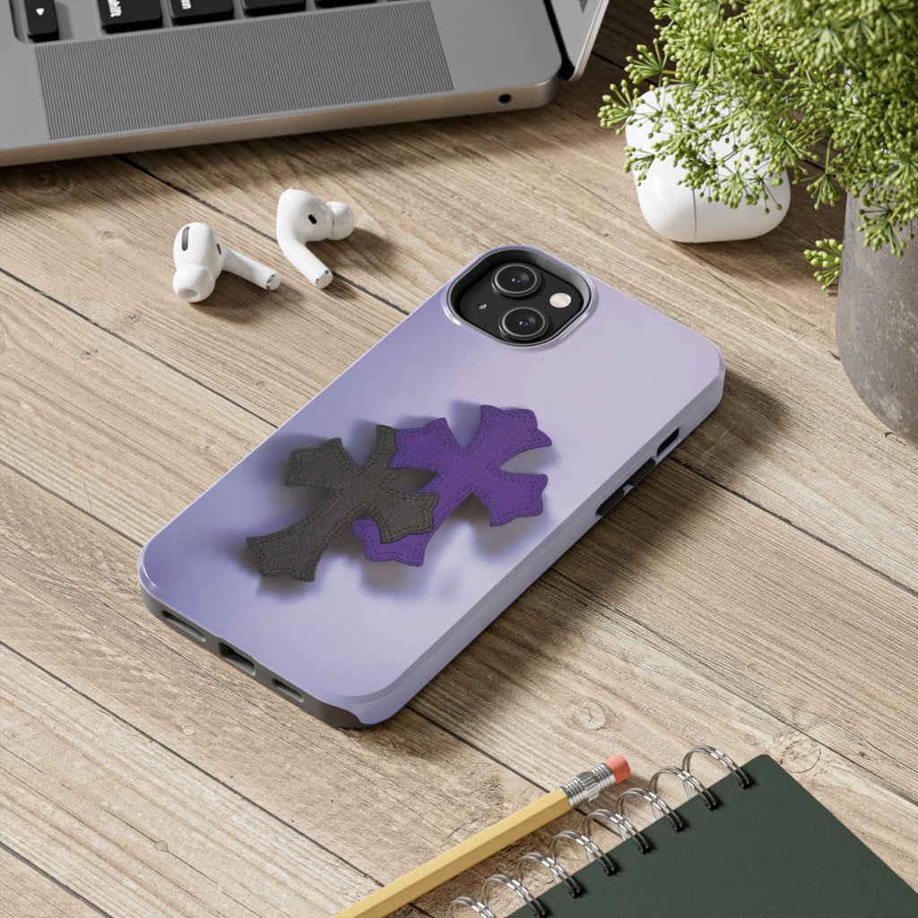 Cross Design Tough Phone Cases, Durable Phone Covers, Christian Gifts, Protective Cases for Men, Unique Tech Accessories