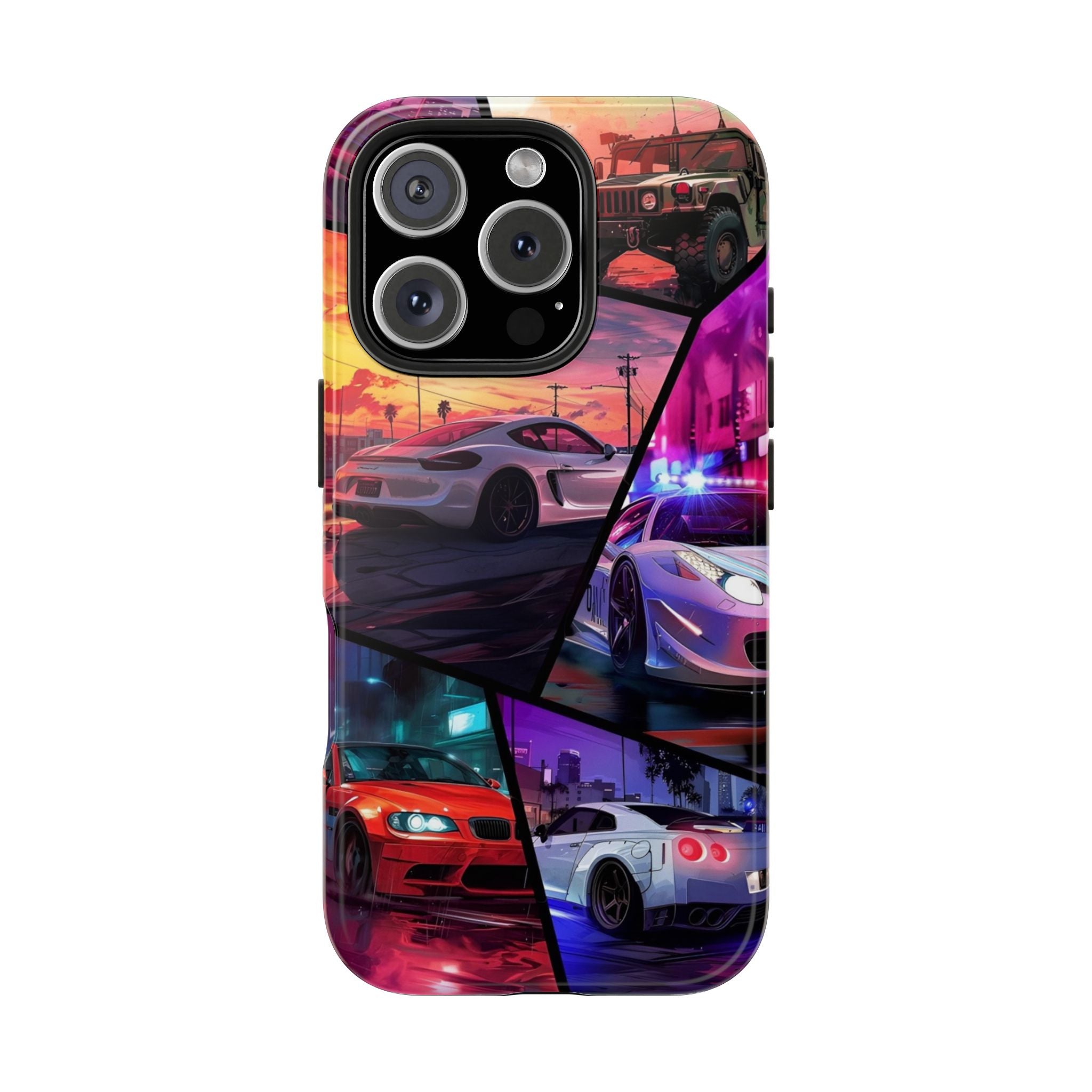 Vibrant Automotive Tough Phone Cases for Car Enthusiasts